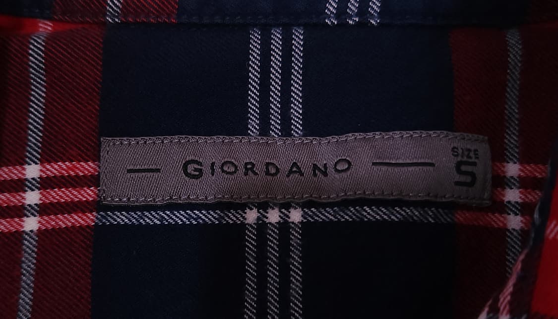 지오다노 코튼 100% 플란넬 패턴 체크셔츠, 긴팔티셔츠 90 상품이미지4