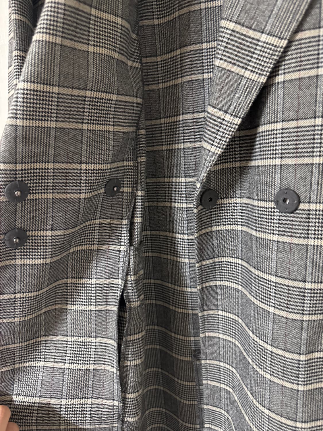 KBF 체크 오버핏 자켓 상품이미지5