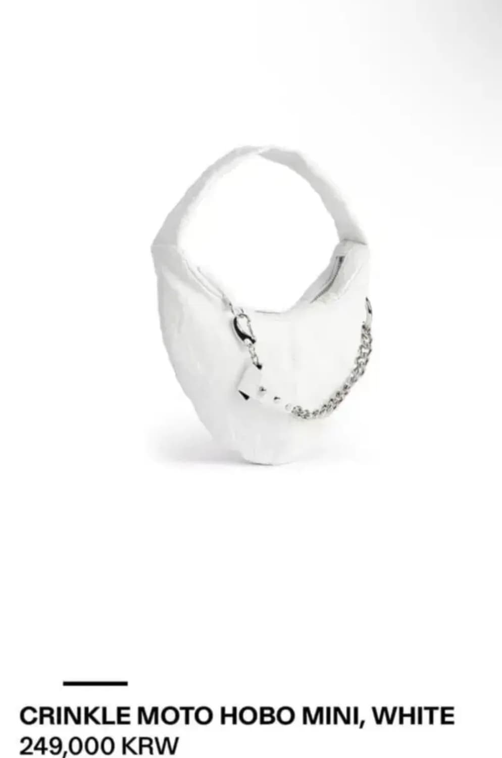 [구해요]오픈와이와이 크링클 모토 호보 미니 화이트 상품이미지1