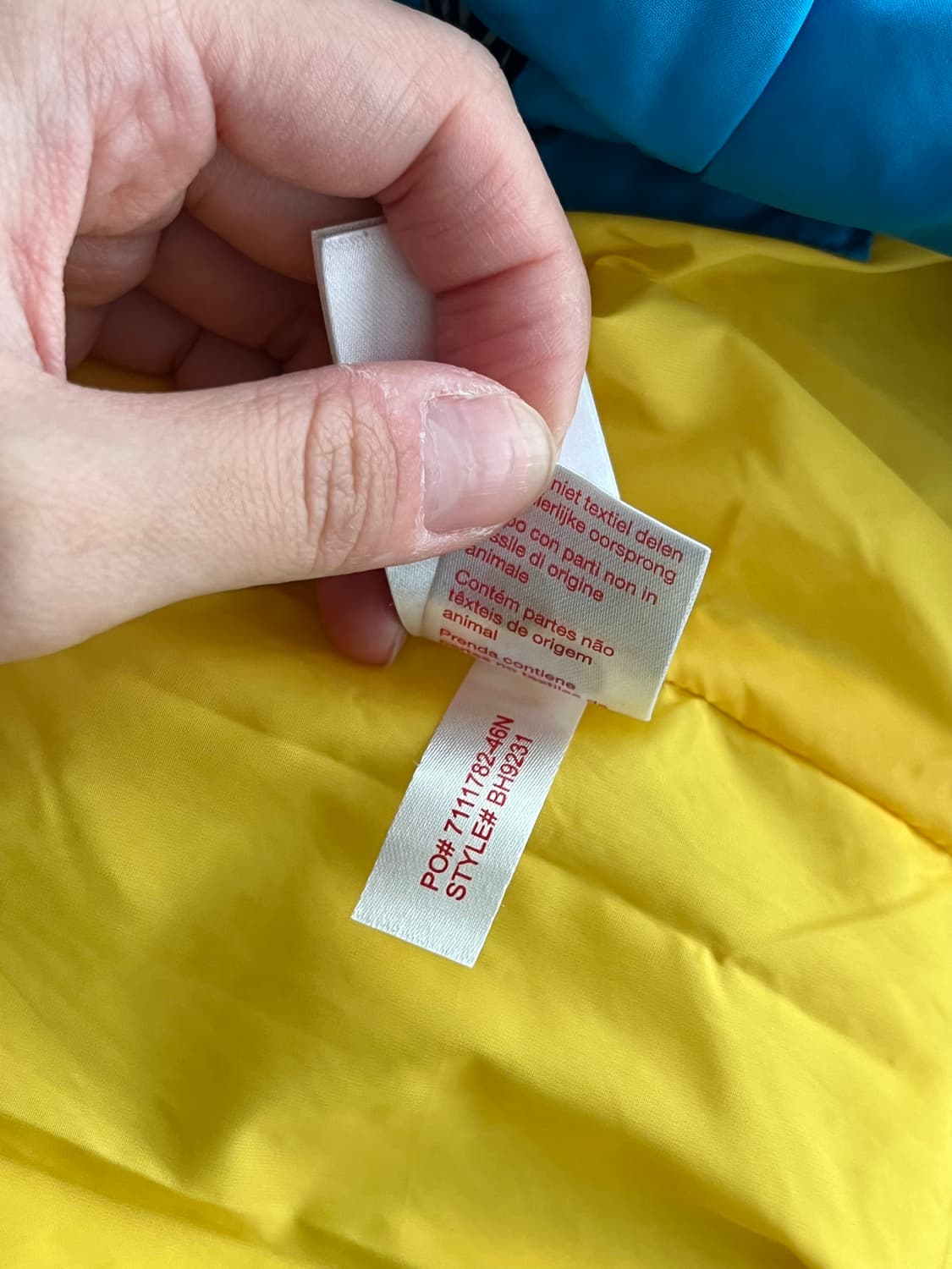 100) 라코스테 덕다운 패딩조끼 아쿠아블루 상품이미지9