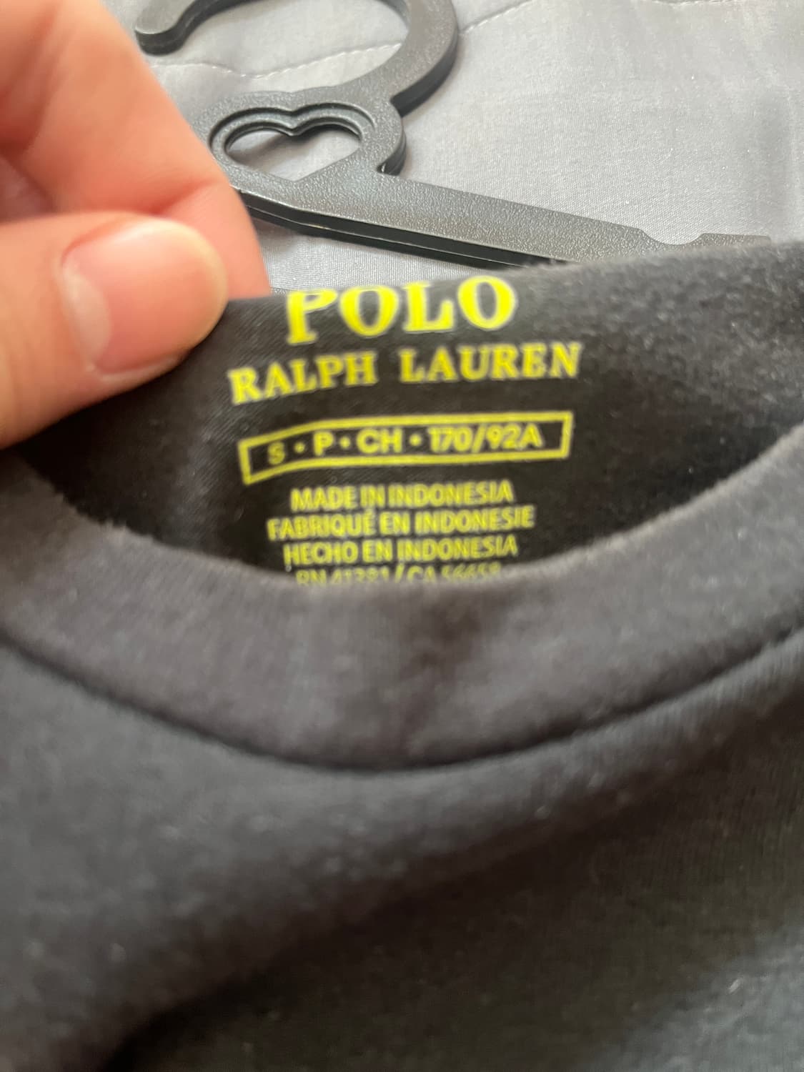 폴로 블랙 반팔 S 상품이미지2