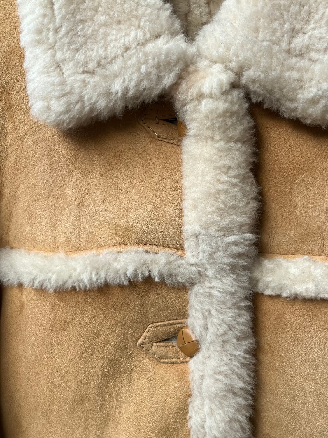 90s MASSINI EXCLUSIVE 리얼 양가죽 시어링 자켓 상품이미지4