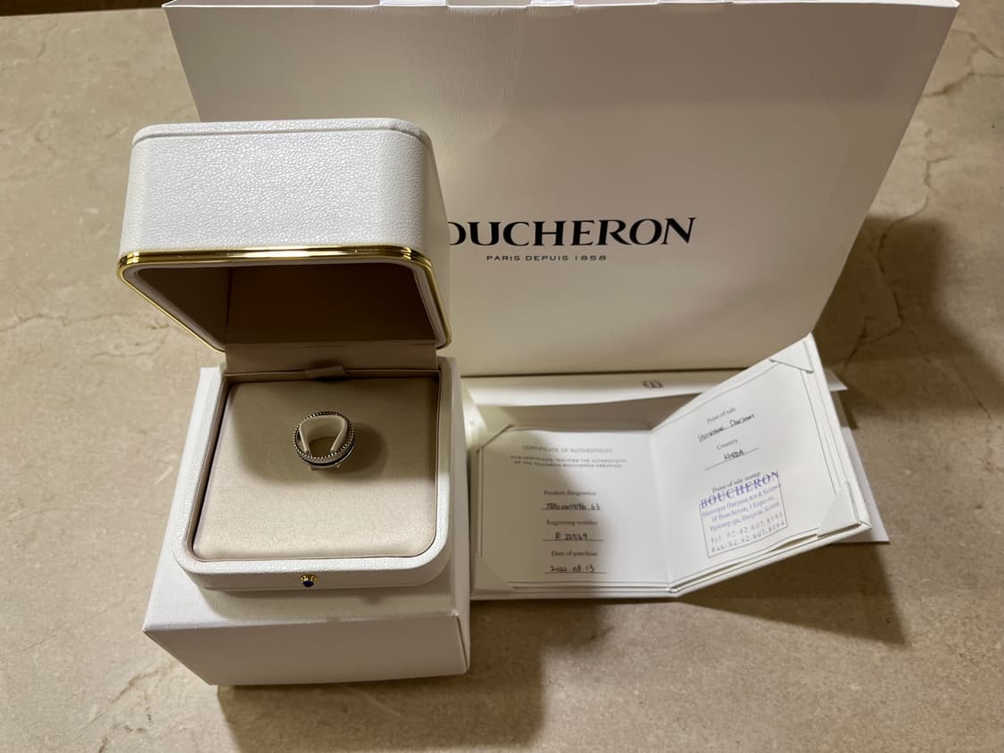 부쉐론 콰트로 블랙 에디션 스몰 링 63호 상품이미지5