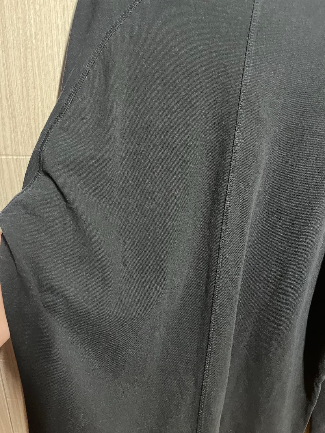 해칭룸 Double sleeve tee 블랙 3사이즈 상품이미지9