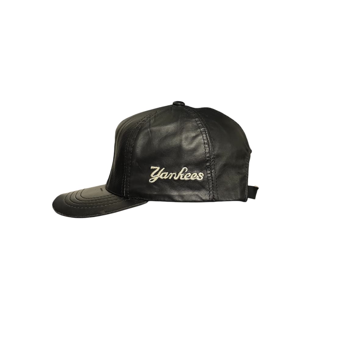 빈티지 90s Yankees 양키스 레더 모자 상품이미지2