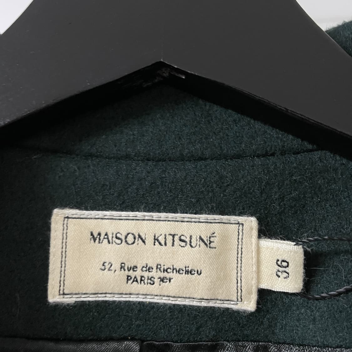 메종키츠네 그린 코트 36(W) 상품이미지5