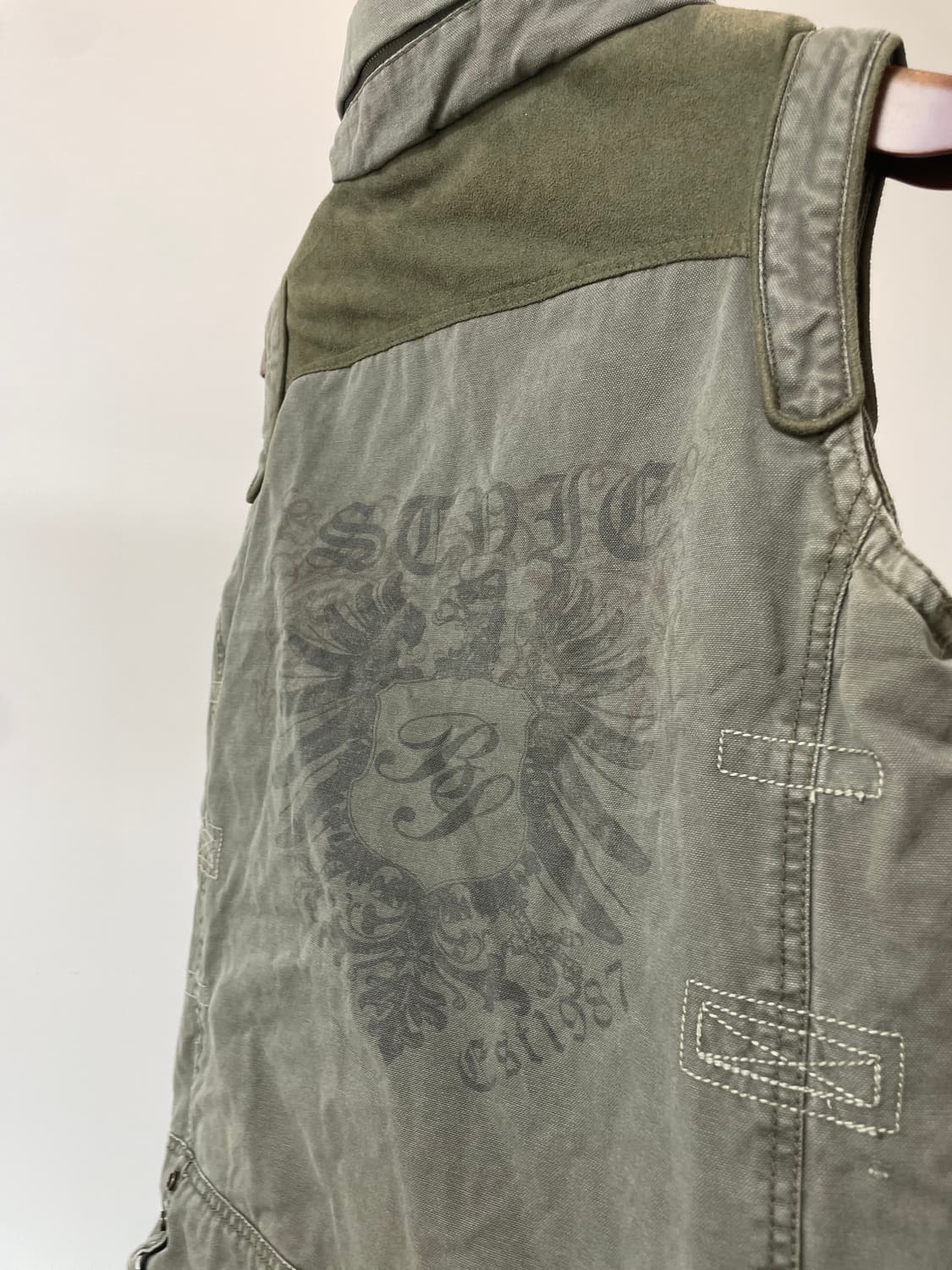 (M) 빅 세븐 락시크 펑크 히든 후드 베스트 상품이미지4