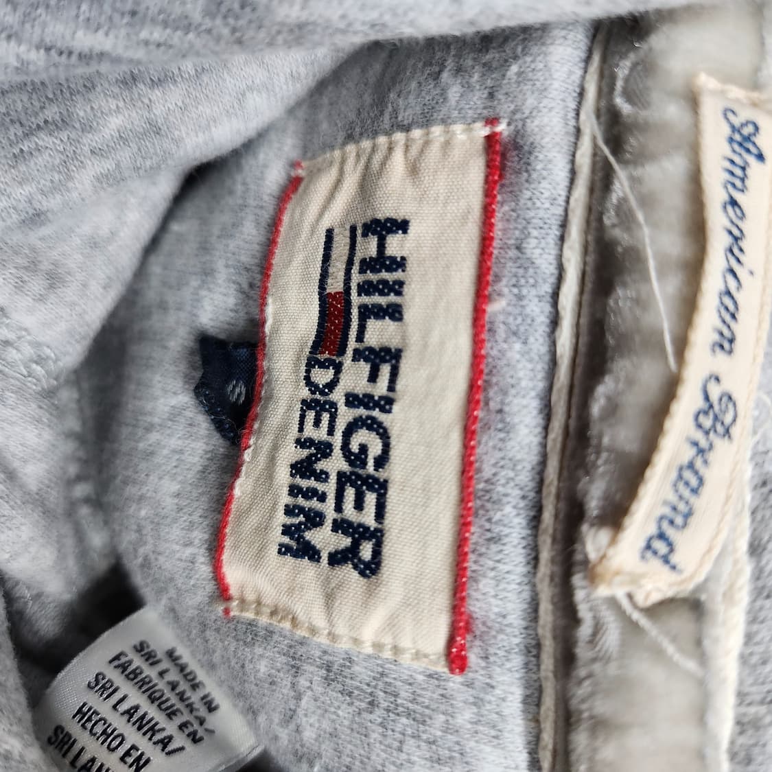 타미힐피거 데님로고 후드티 S(M) 상품이미지5