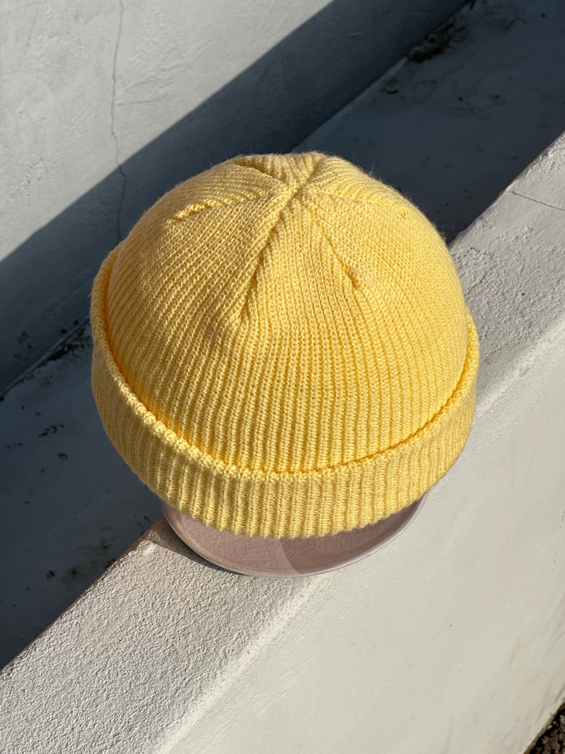 [F] 골스튜디오 로고 옐로우 비니 모자 상품이미지3