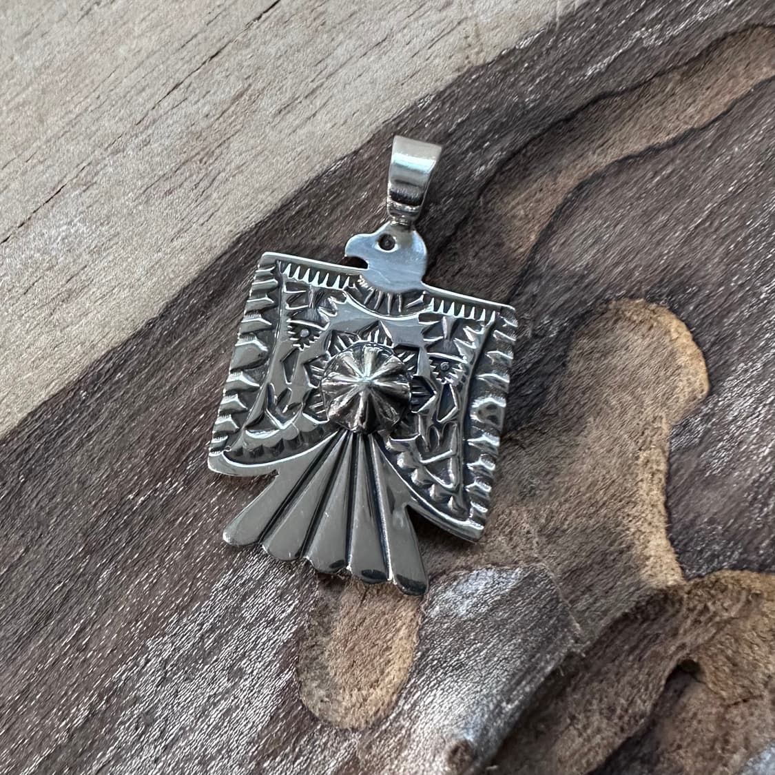 네이티브아메리칸 인디언주얼리 Darrell cadman 썬더버드 펜던트 상품이미지3