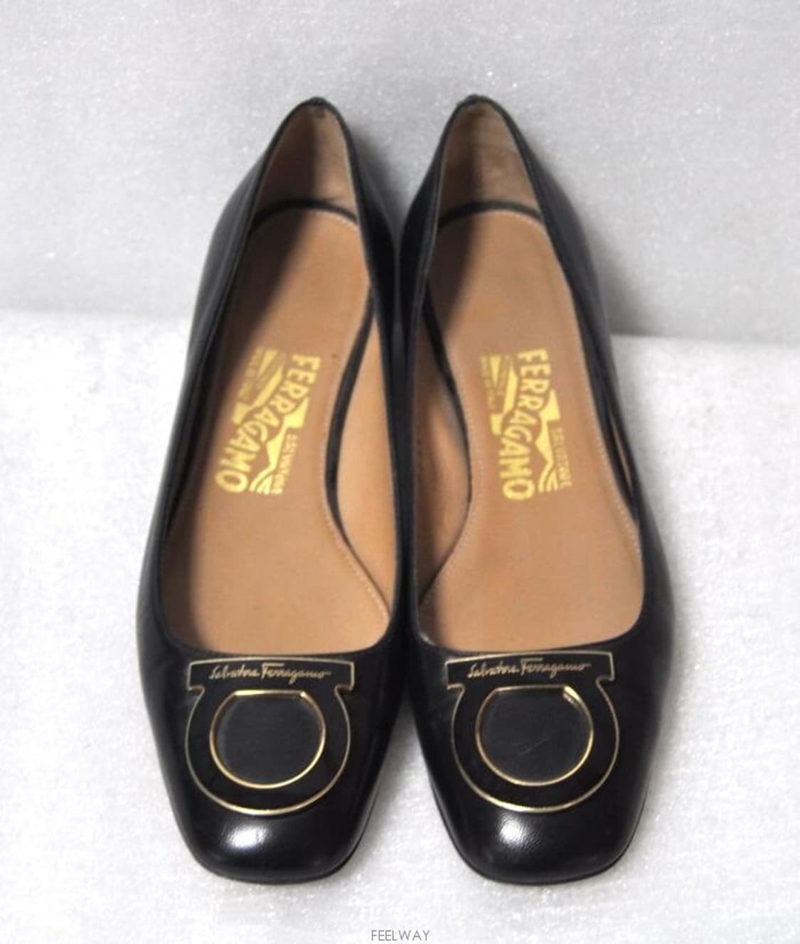 페레가모/여성플랫간치니가죽구두(사이즈230)정품 상품이미지2