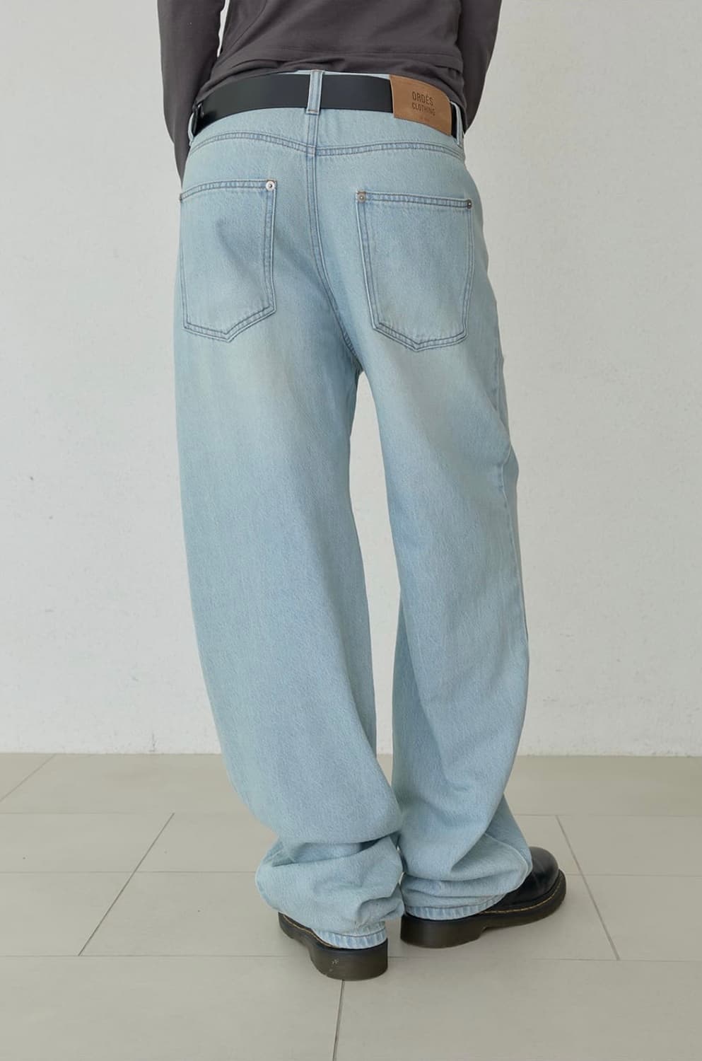 오데스 릴렉스드 세미 배기 진 (아이스블루) 상품이미지6