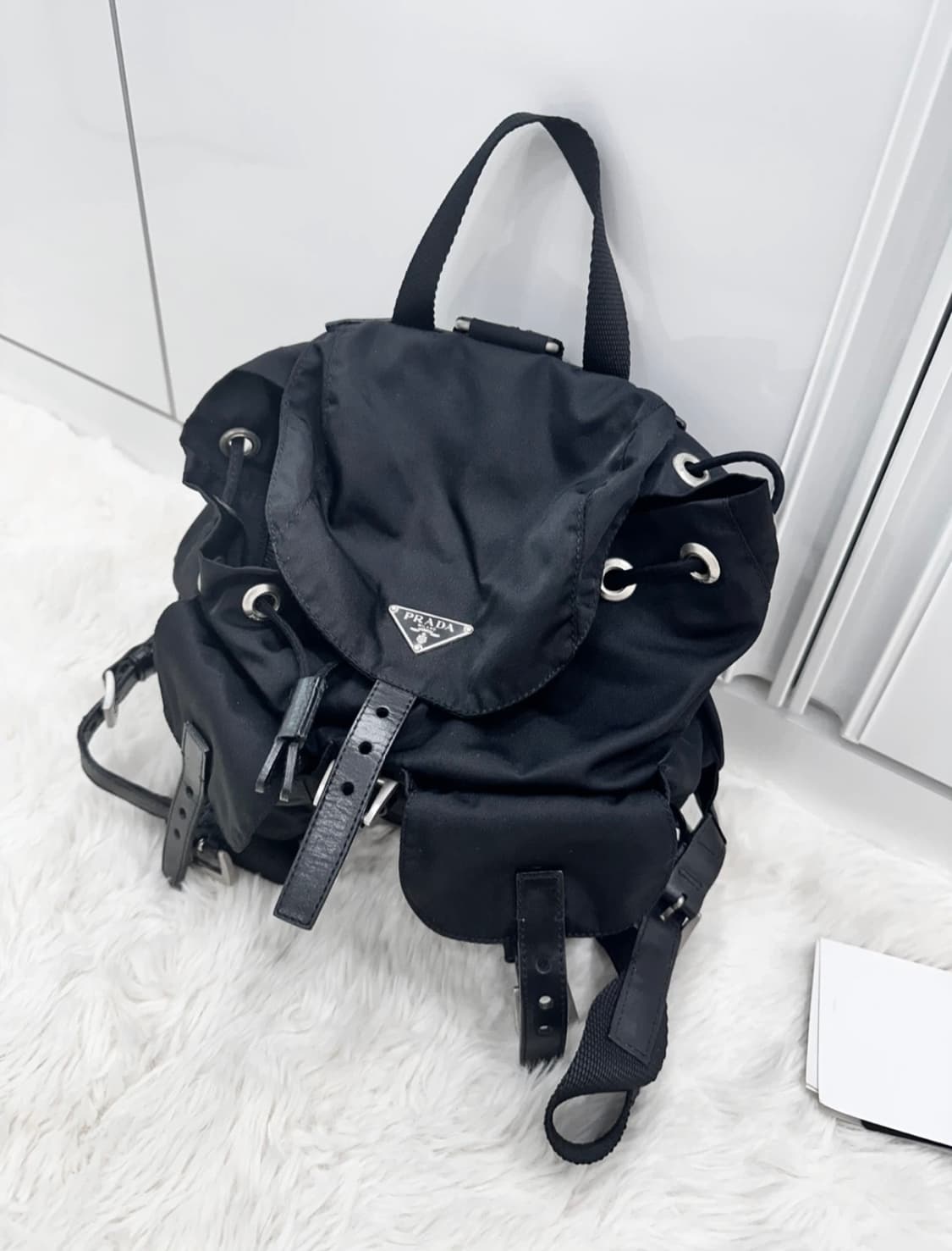 프라다 테수토 블랙 백팩 스몰 사이즈 정품 상품이미지2