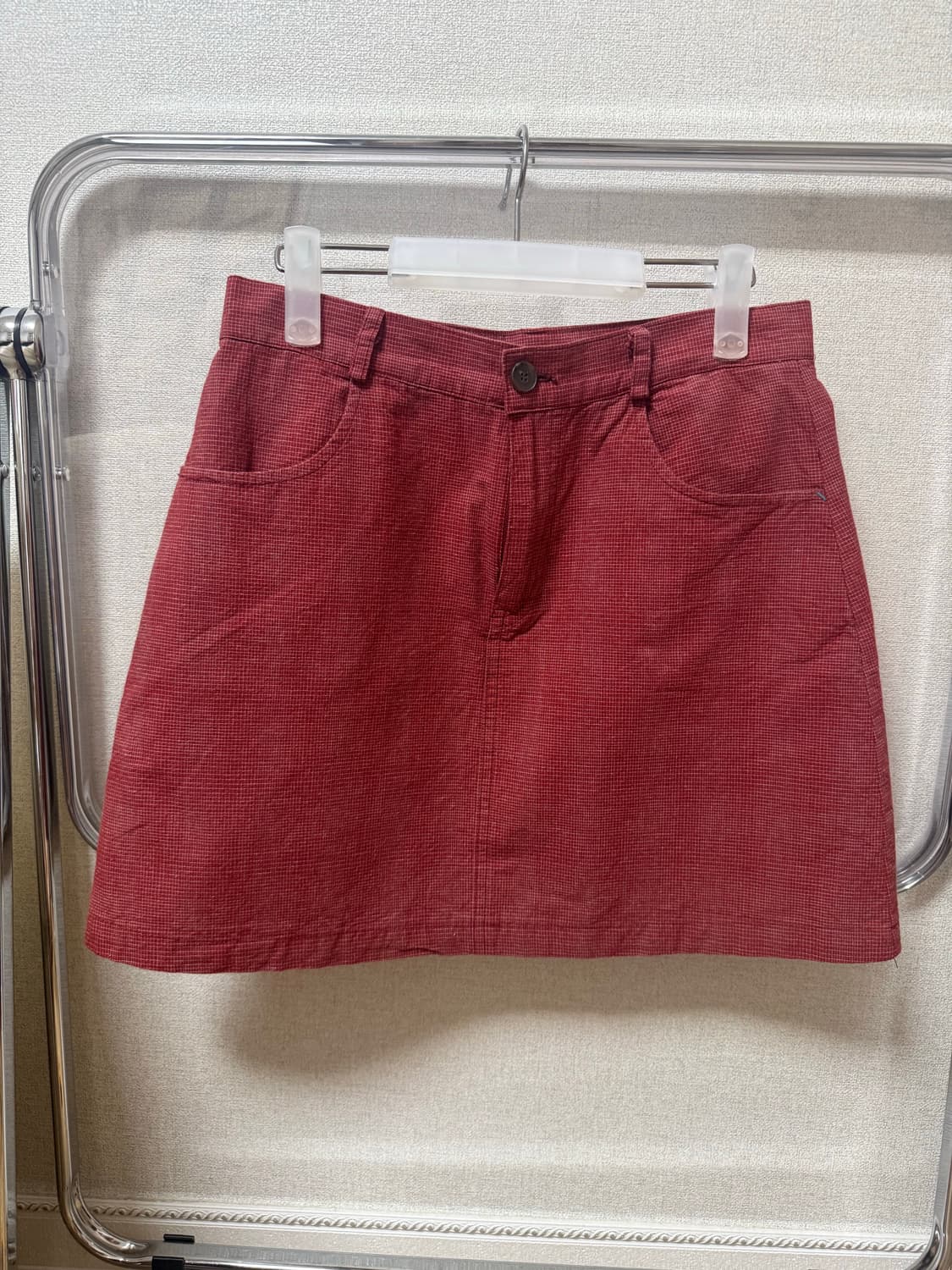 Sculptor 스컬프터 레드 미니 스커트 상품이미지2