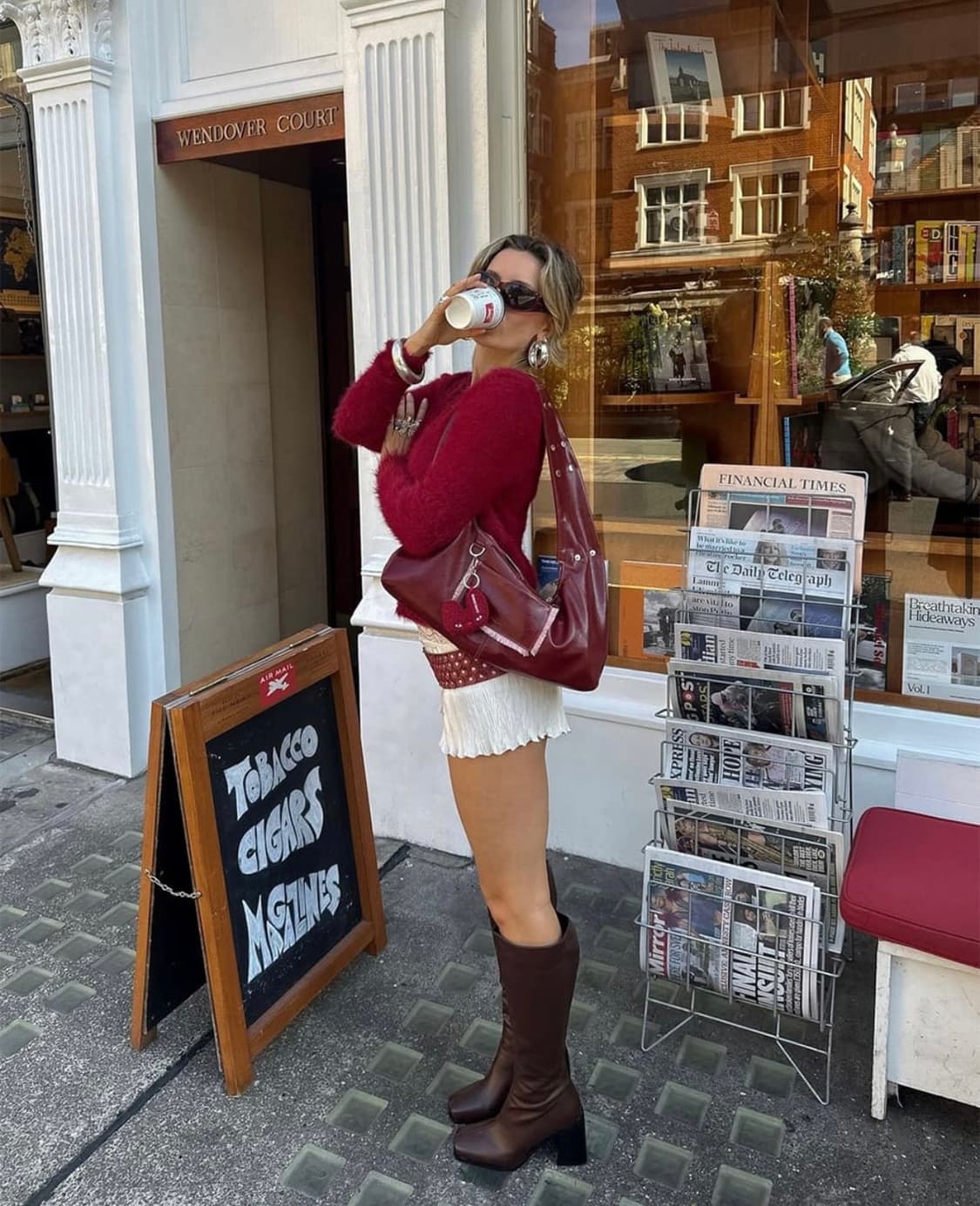 Hieta 티나 버터백 레드 상품이미지3