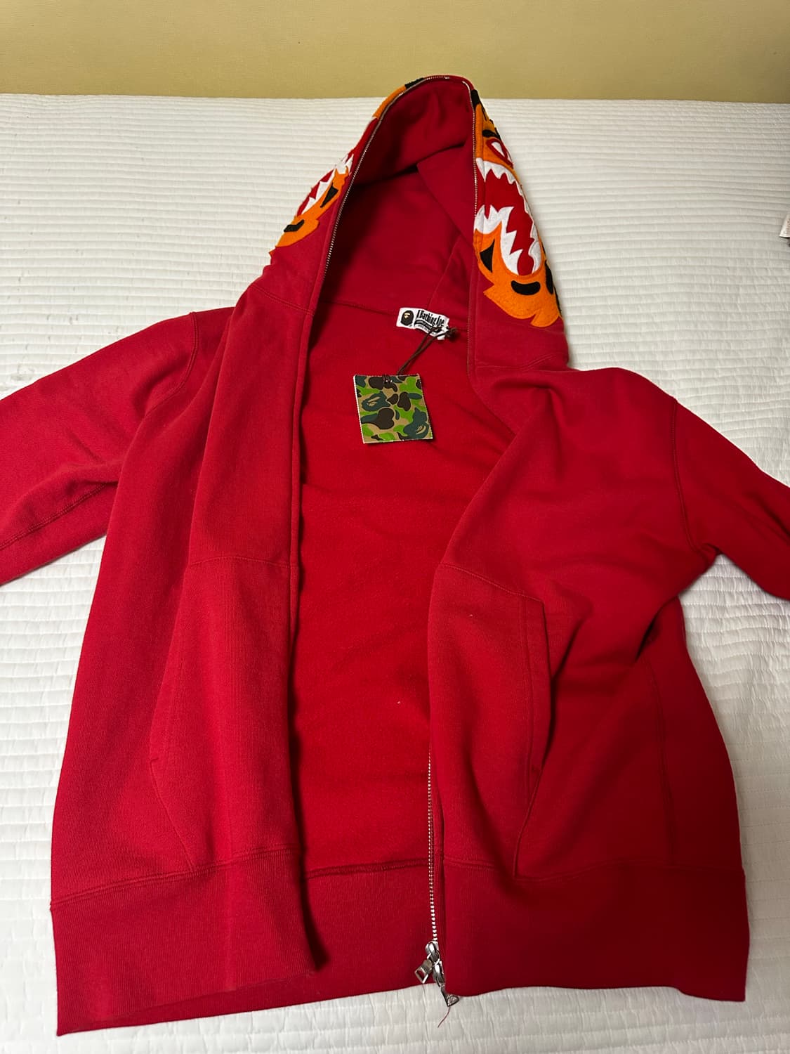 Bape Tiger Shark Two-way Hood Zipup 새상품 상품이미지2