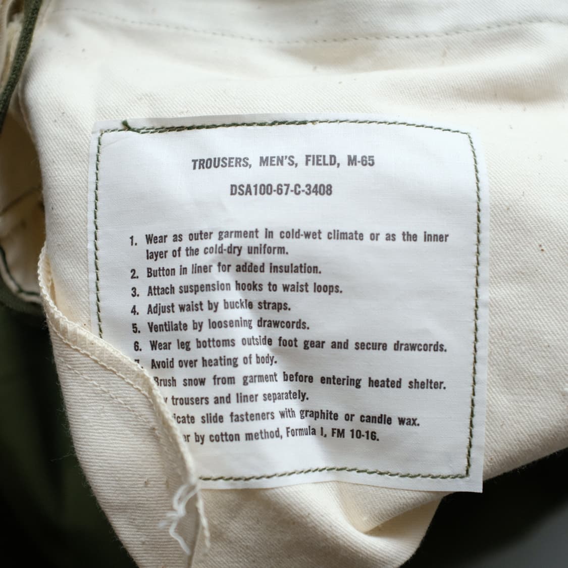 1960‘s Made In USA US ARMY M-65 Pants 상품이미지10