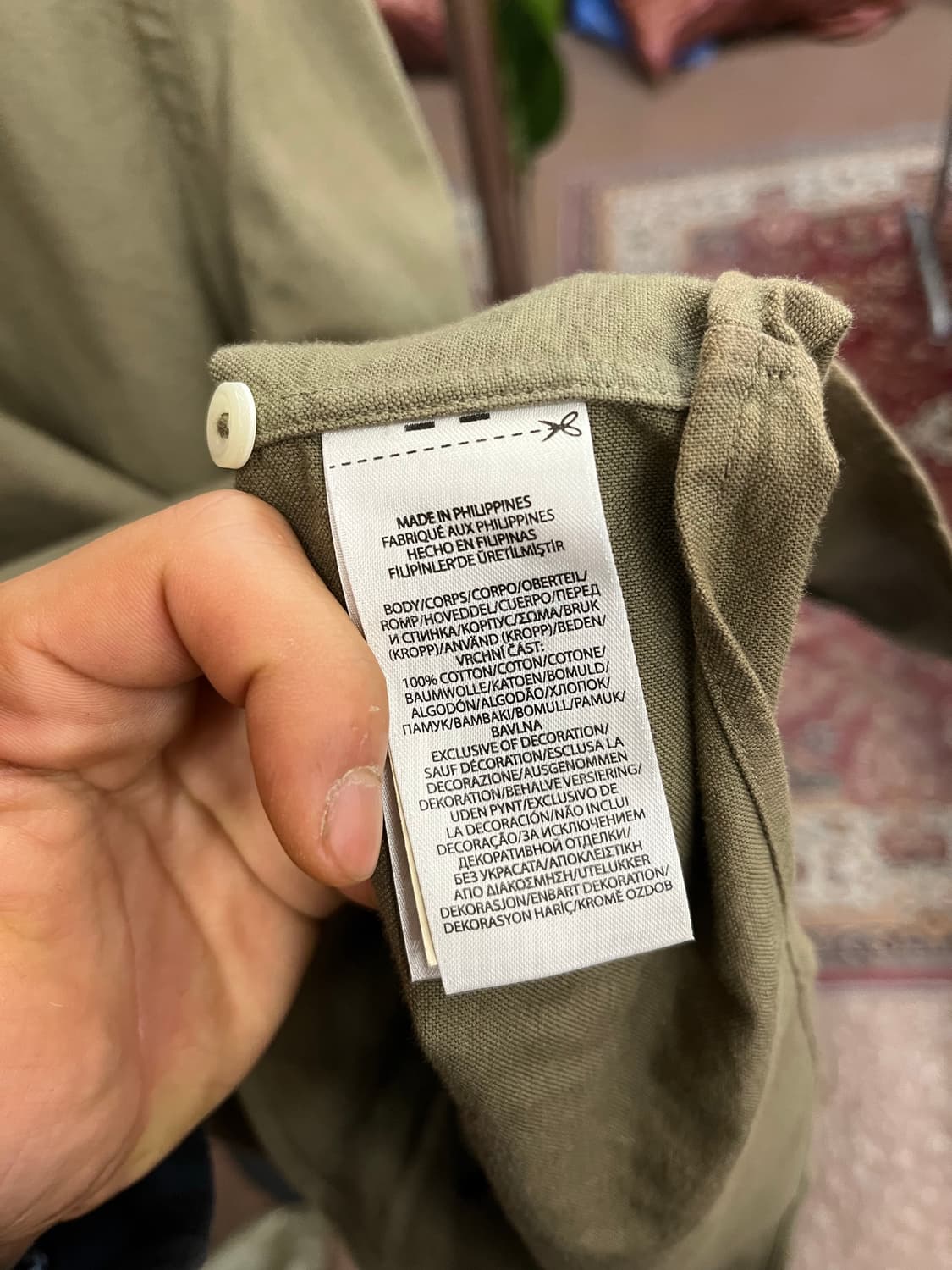 폴로 랄프로렌 셔츠 카키 #csz807 상품이미지5