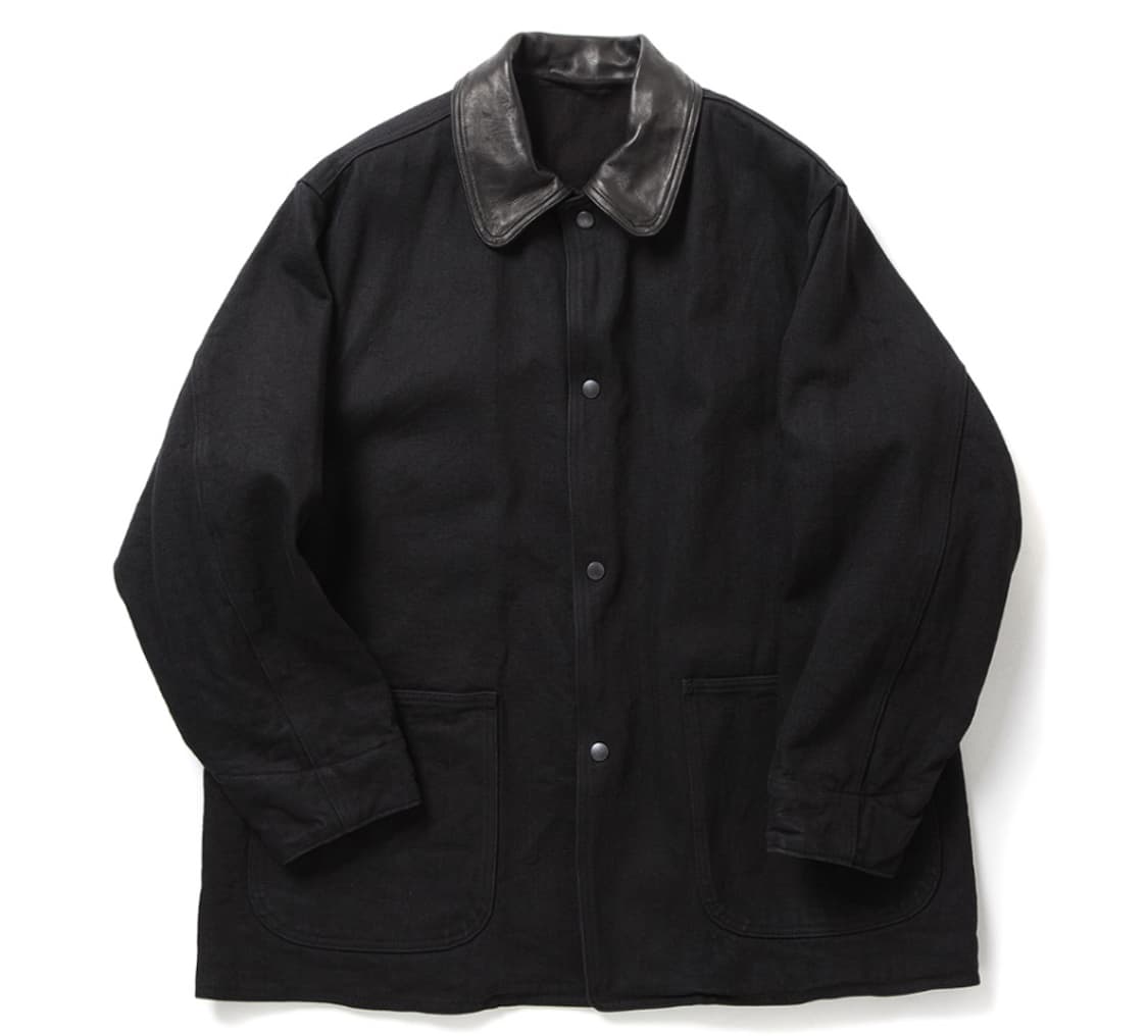 코모리 24FW 데님 레더 워크 자켓 상품이미지1