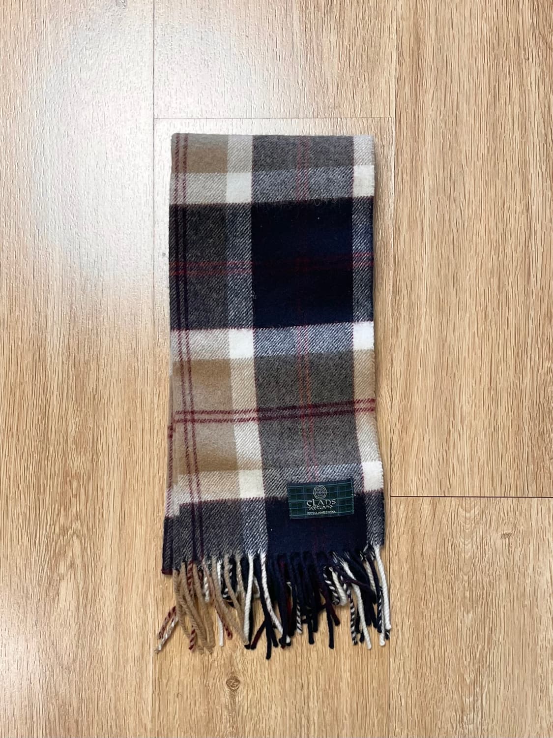 택포) 국내 유일 Made Scotland 빈티지 램스울 머플러 목도리 상품이미지1