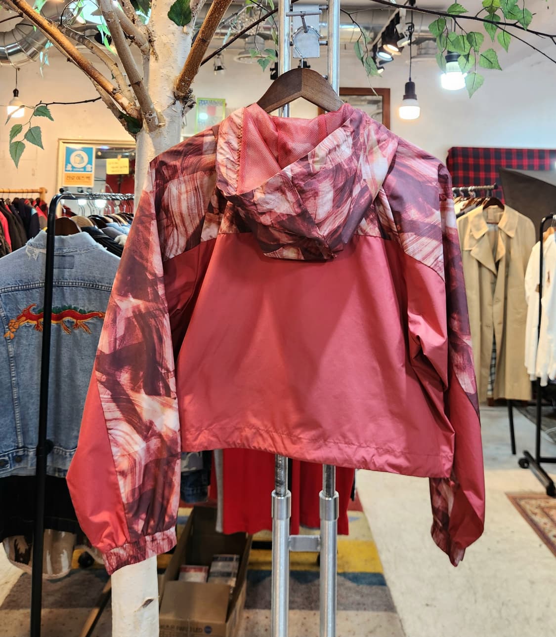 Reebok 리복 후드 바람막이  숏 점퍼 상품이미지5