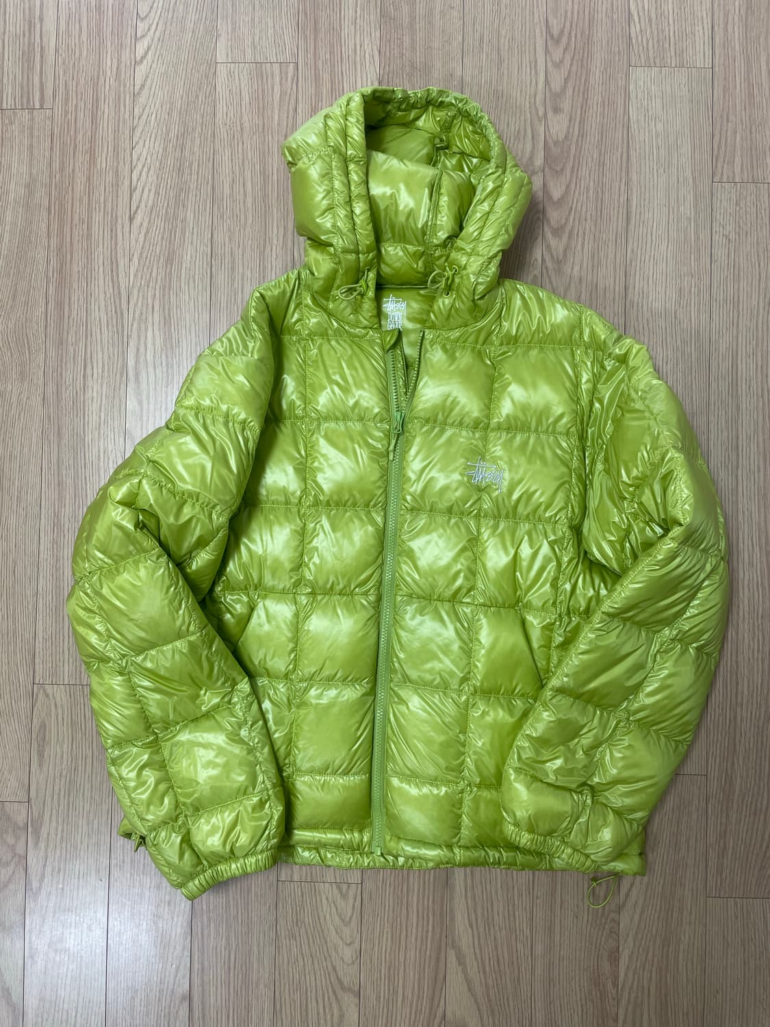 스투시 미드웨이트 후드 퍼피 라임 상품이미지2