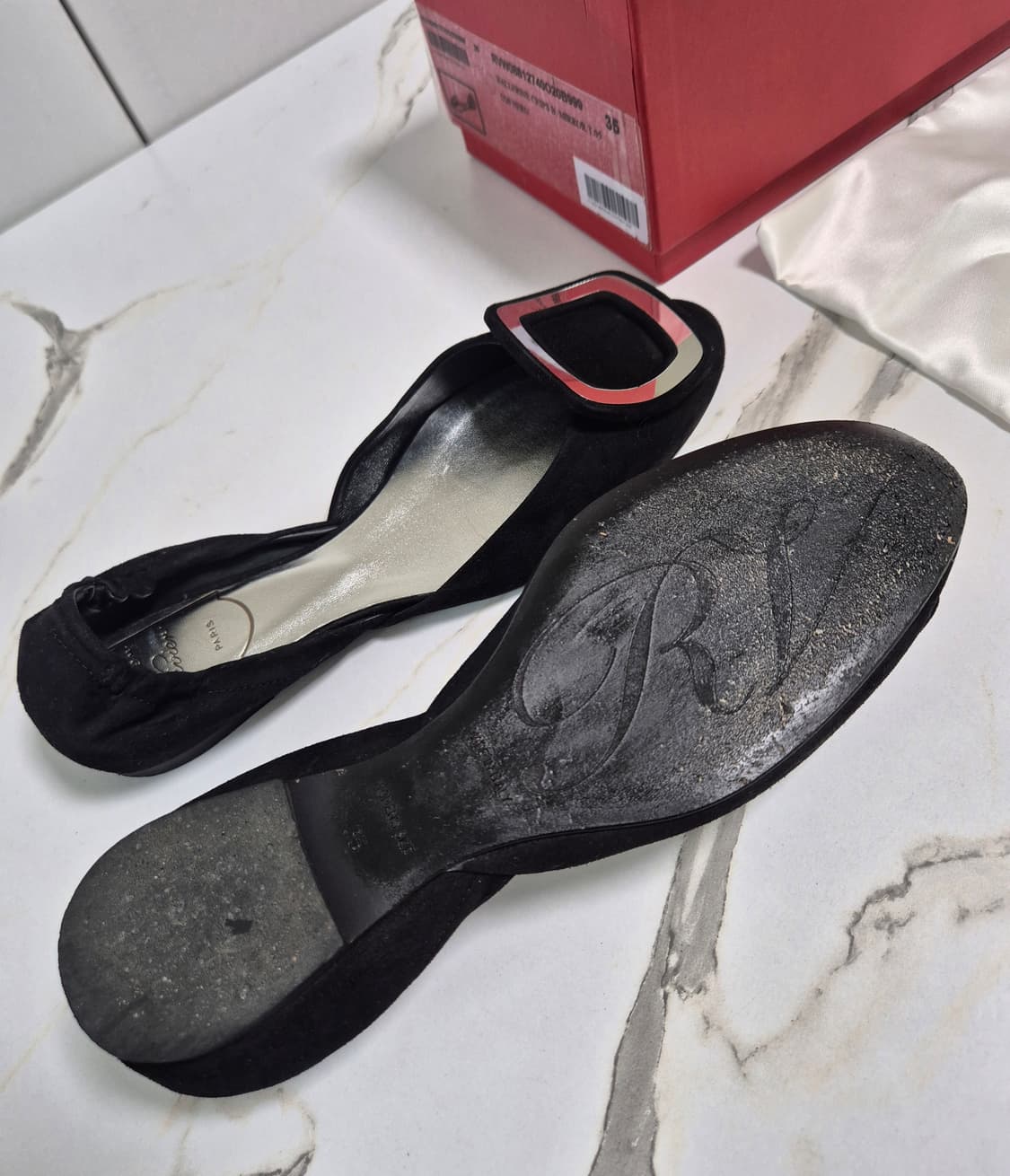 (정품) 로저비비에 스웨이드 플랫슈즈 35 상품이미지8