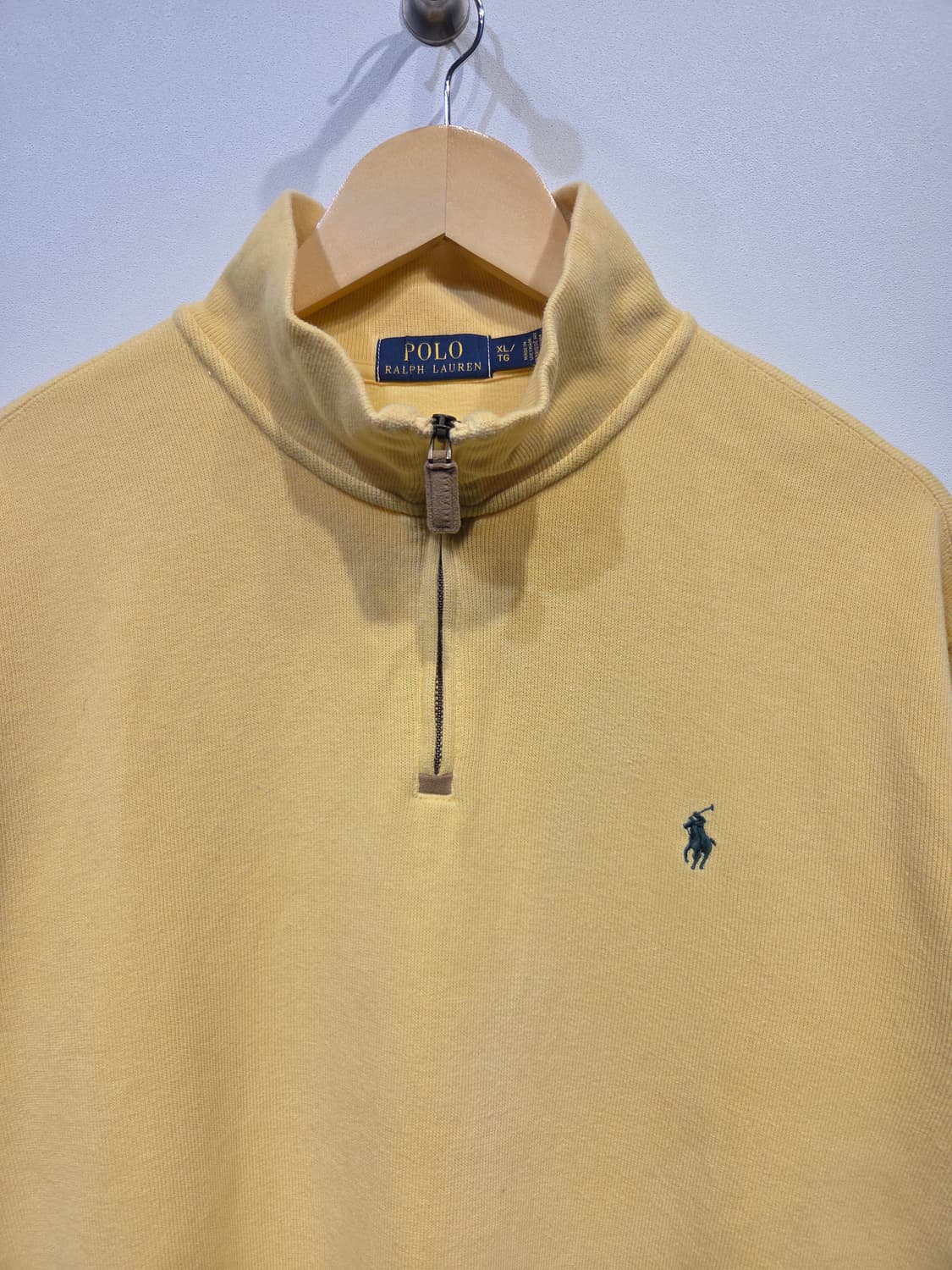 폴로 랄프로렌 코튼 옐로우 하프집업 니트 상품이미지3