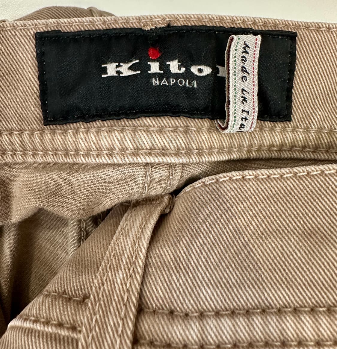 키톤 나폴리 새상품 데님 팬츠 브라운 31 상품이미지9