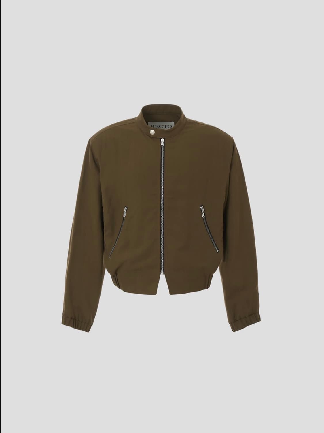 [M] 렉토 카소토 비스코스 보울링 점퍼 자켓 카키 브라운 상품이미지9