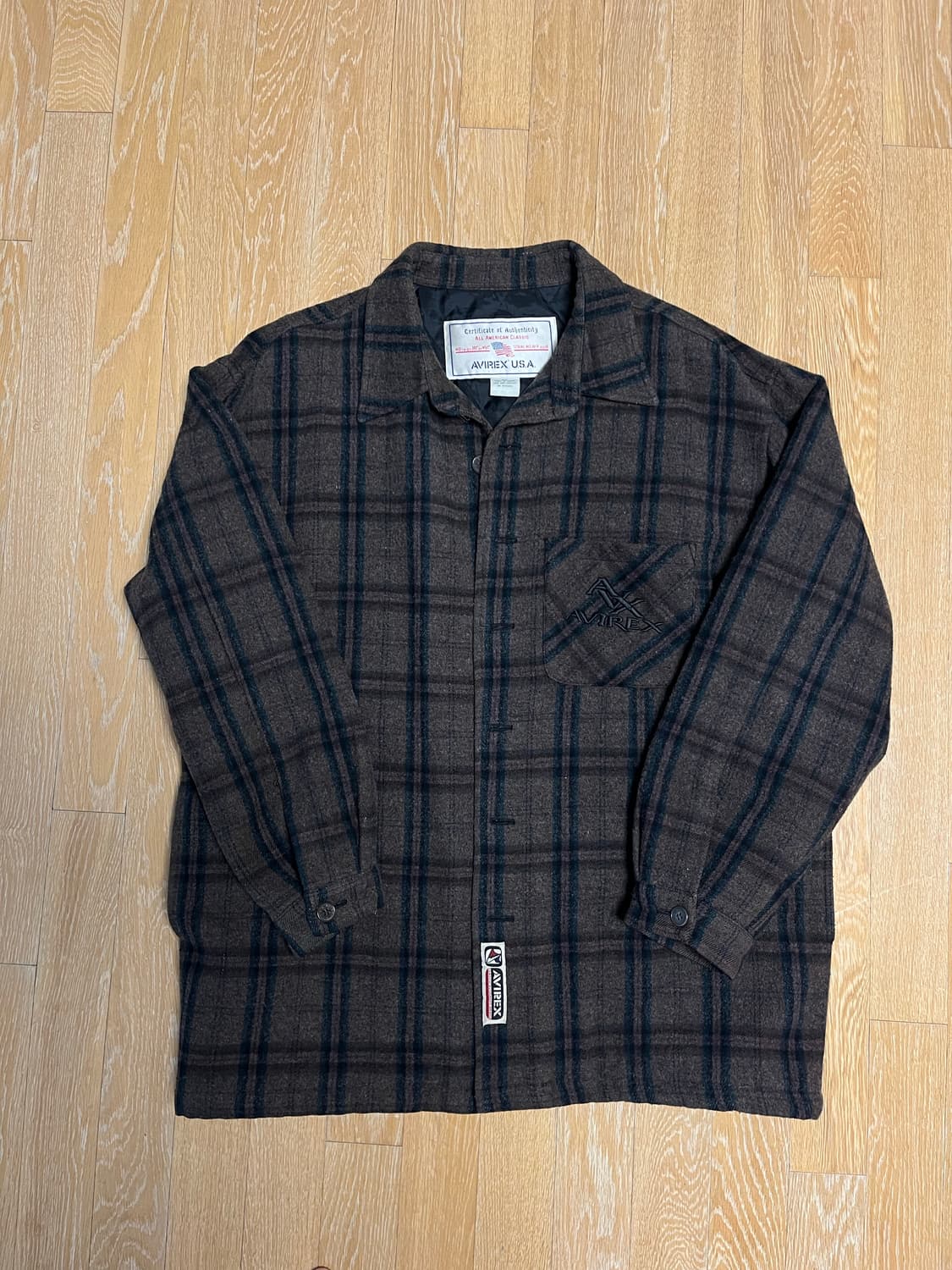 아비렉스 패디드 울 셔츠 상품이미지1