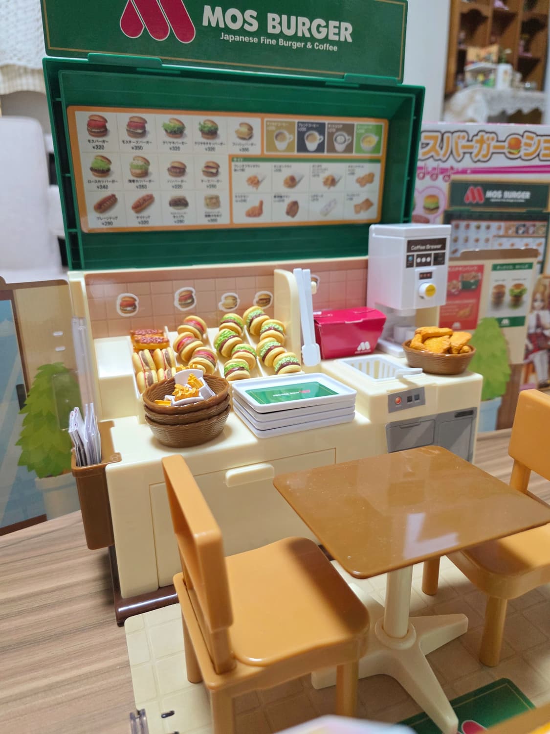 고전 리카짱 모스버거 가게 놀이 장난감 풀박스 상품이미지7