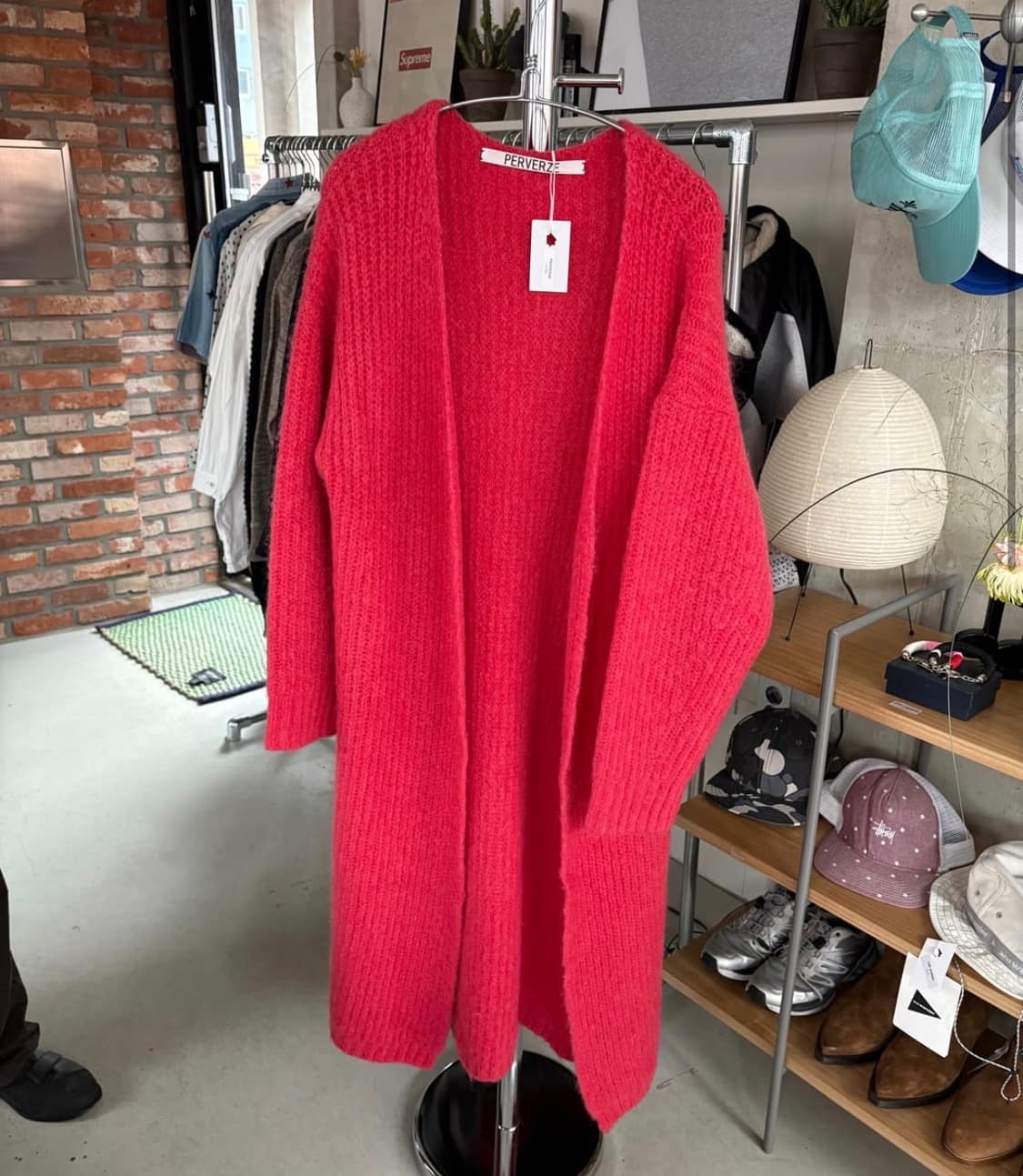 퍼버즈 알파카 롱 가디건 상품이미지1