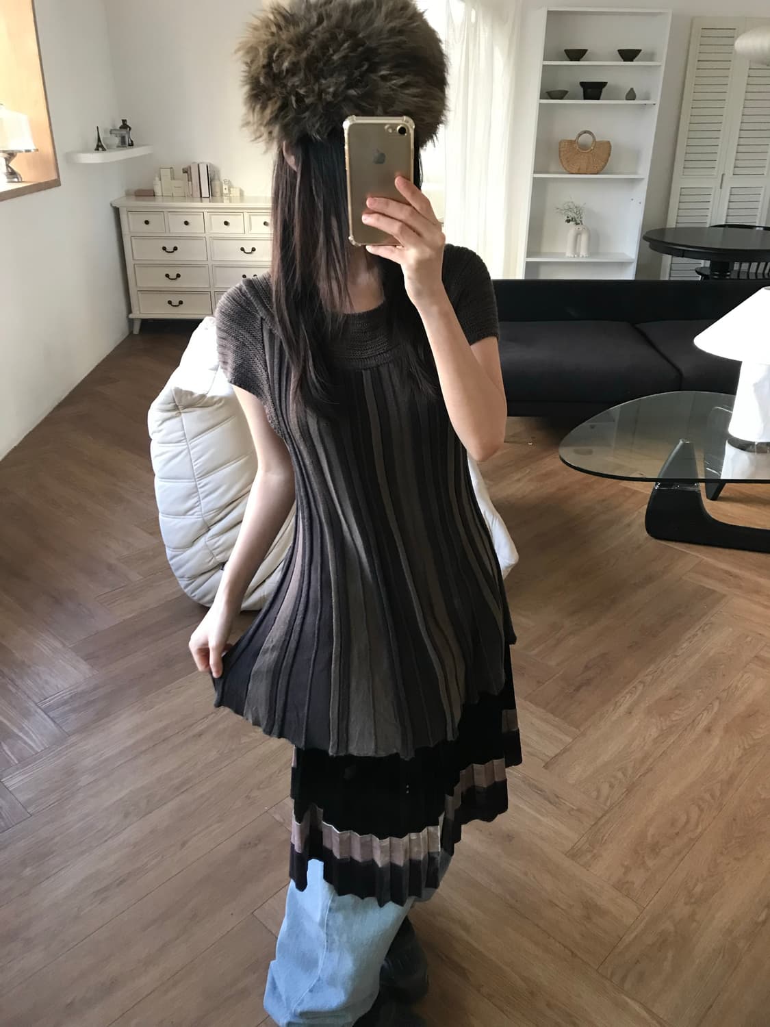 vintage knit one-piece 상품이미지1