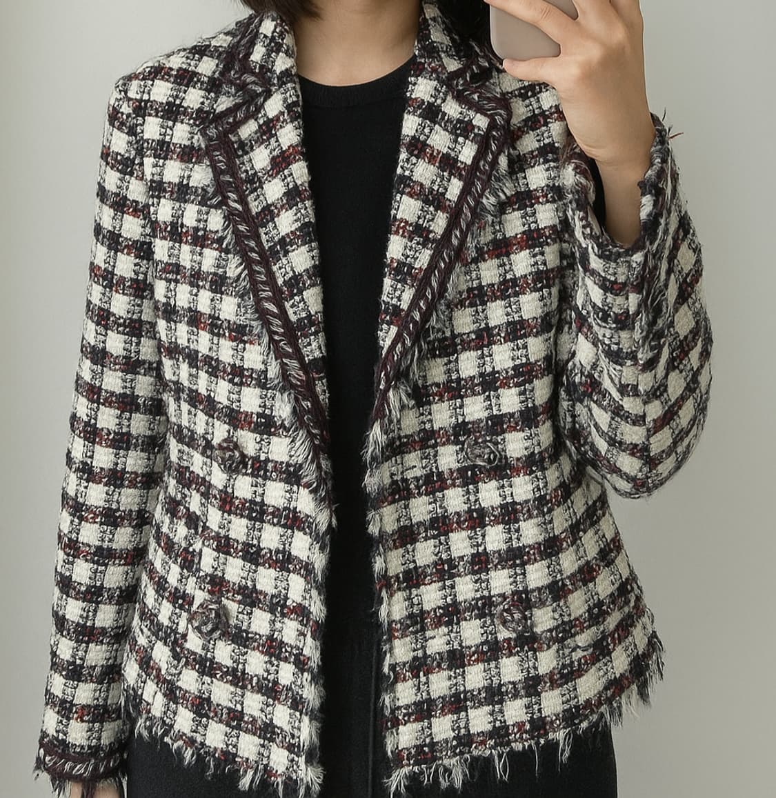 MINE 마인 이태리원단 트위드 자켓 상품이미지1