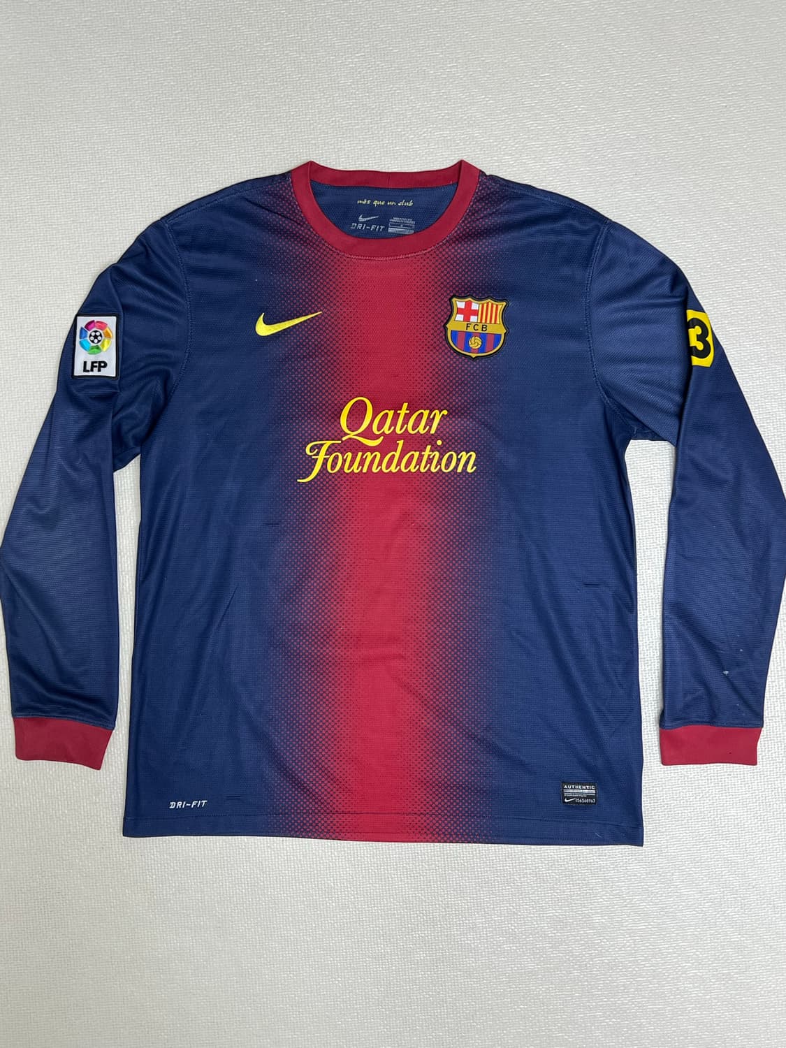 12/13 나이키 바르셀로나FC 홈 메시마킹 롱슬리브 L사이즈 상품이미지1