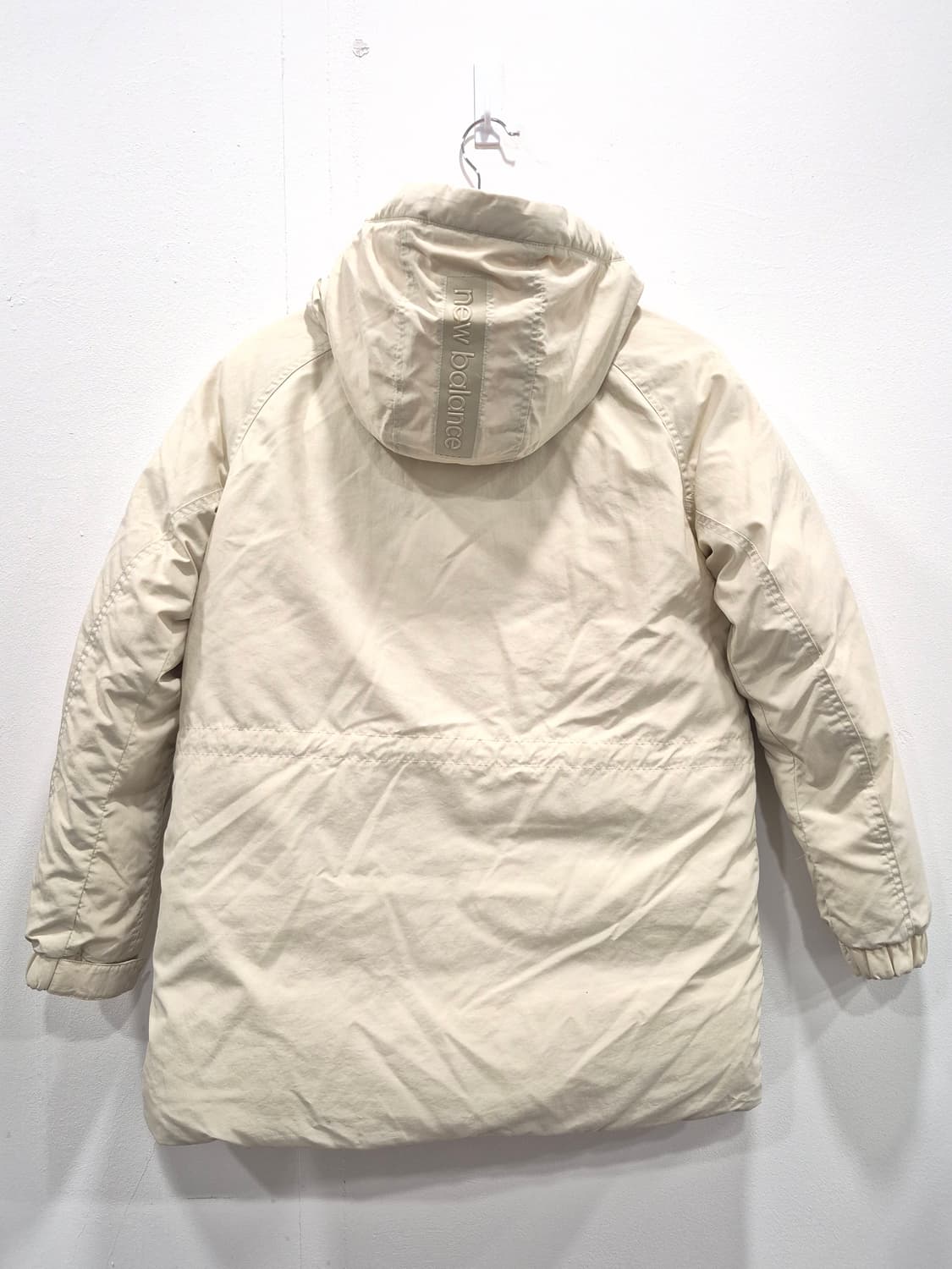 뉴발란스 딸기우유 아이보리 리버시블 양면 구스다운 패딩 점퍼 여성 XS 상품이미지4