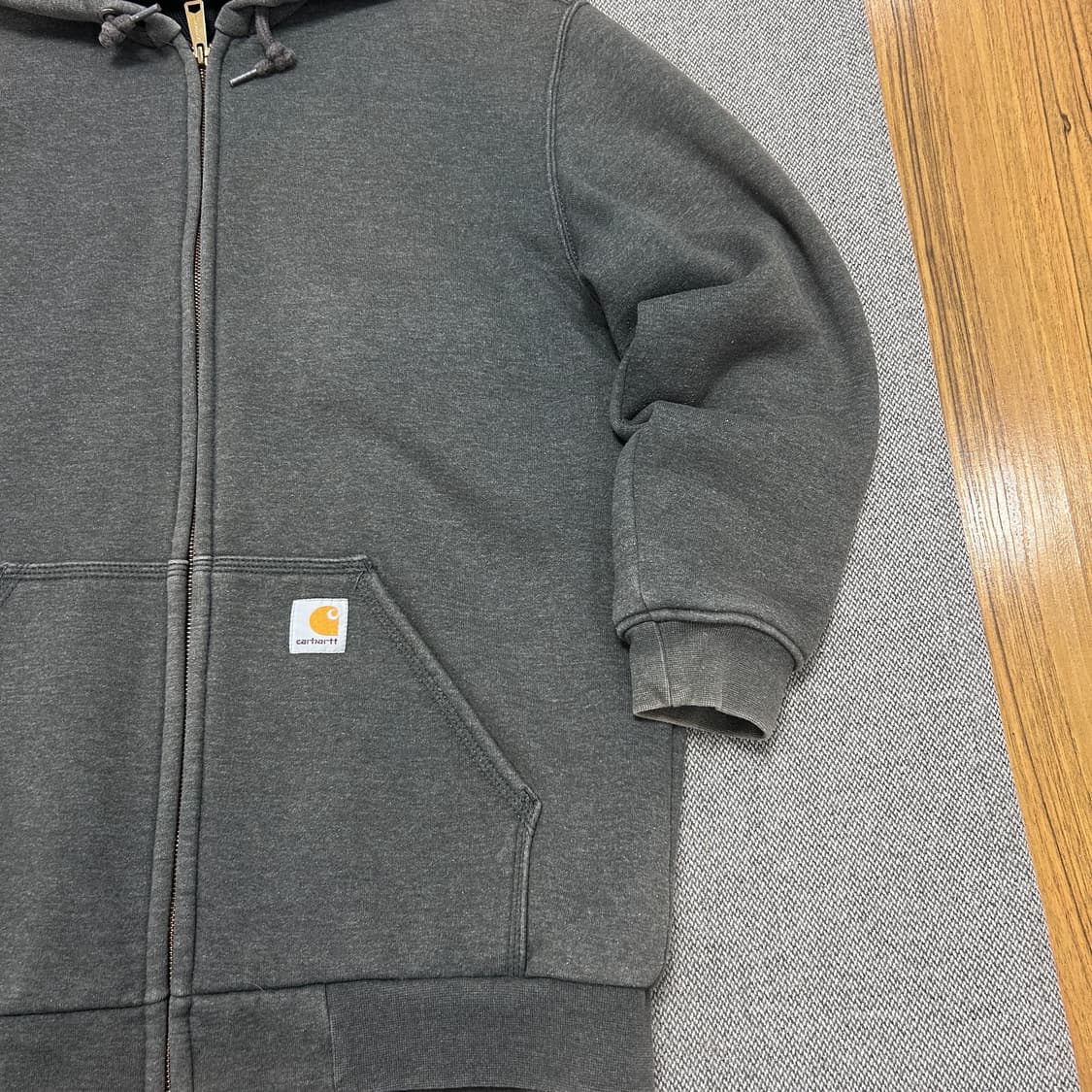 칼하트 그레이 써멀 후드집업(M) 상품이미지4