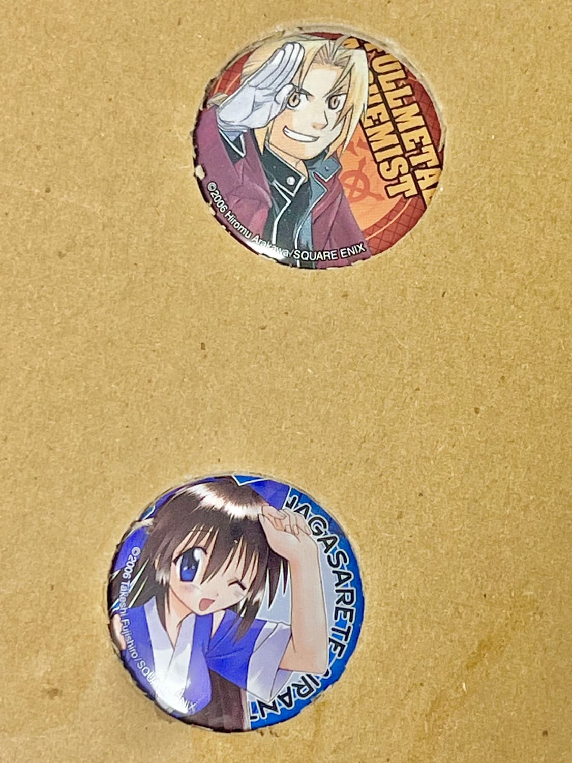 강철의 연금술사, 소녀왕국 표류기 뱃지 소년강강 고전 2006년 부록 상품이미지3