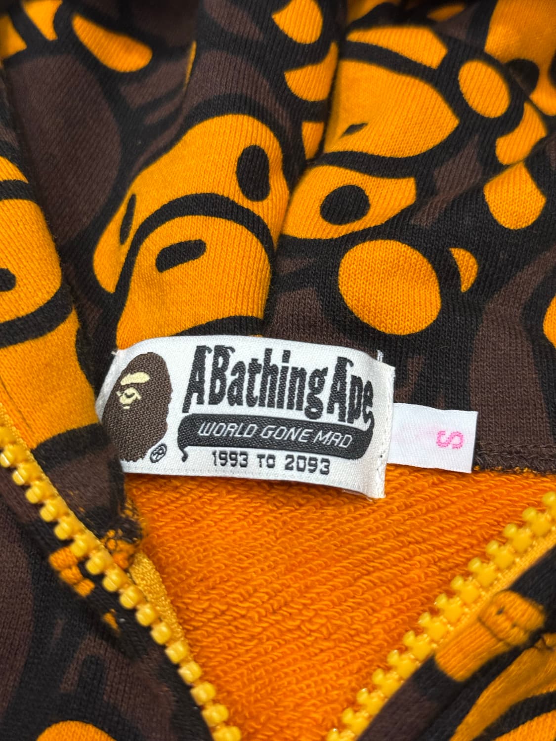 베이프 베이비 마일로 패턴 후드 집업 자켓 상품이미지2