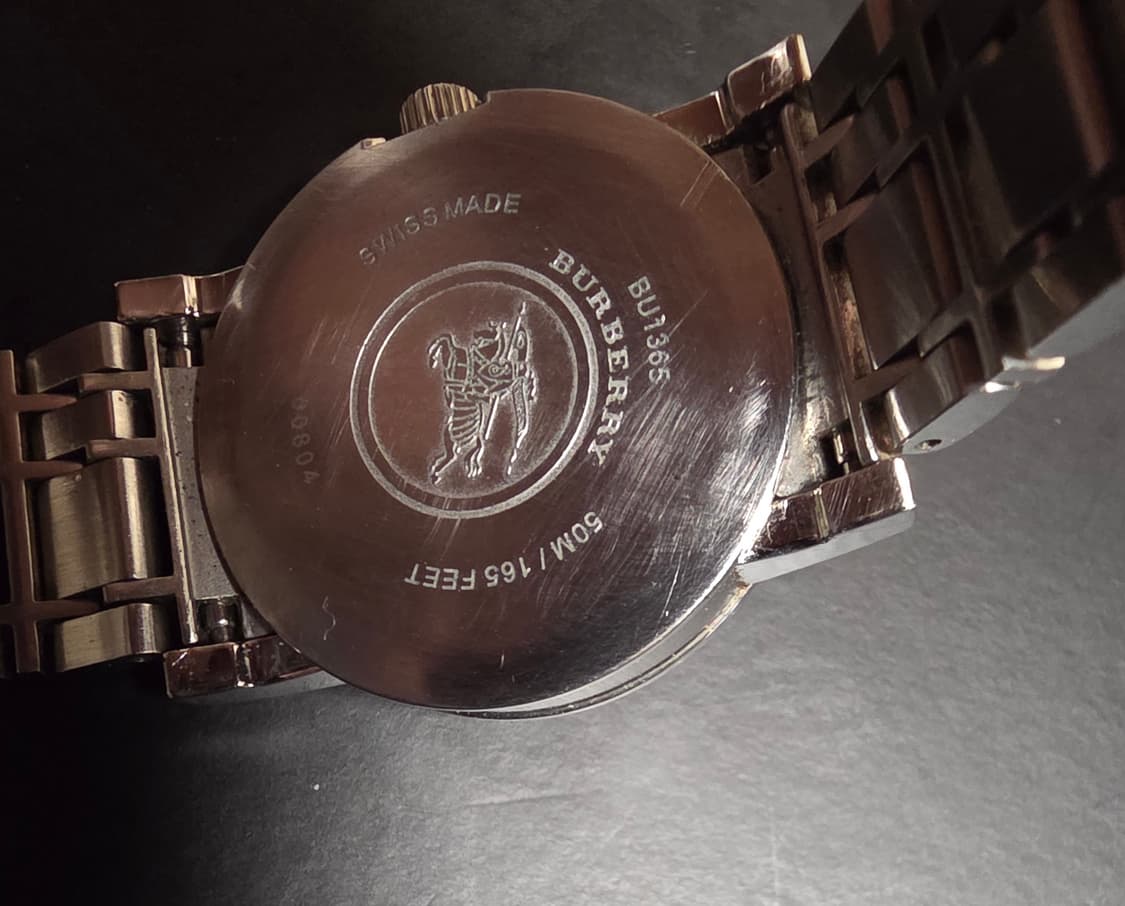 버버리 블랙판 스틸 여성용 시계 BU1365 상품이미지7