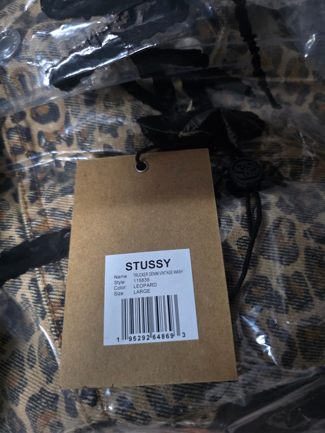스투시 트러커 자켓 데님 레오파드  상품이미지4