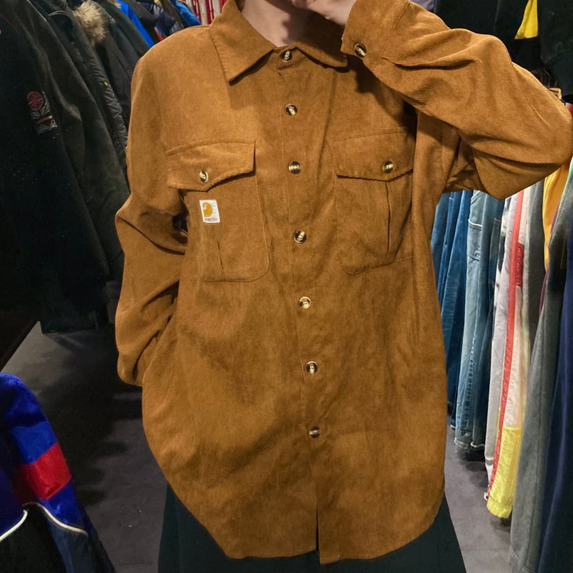 [IM]칼하트 코듀로이 워크셔츠 카멜 상품이미지7