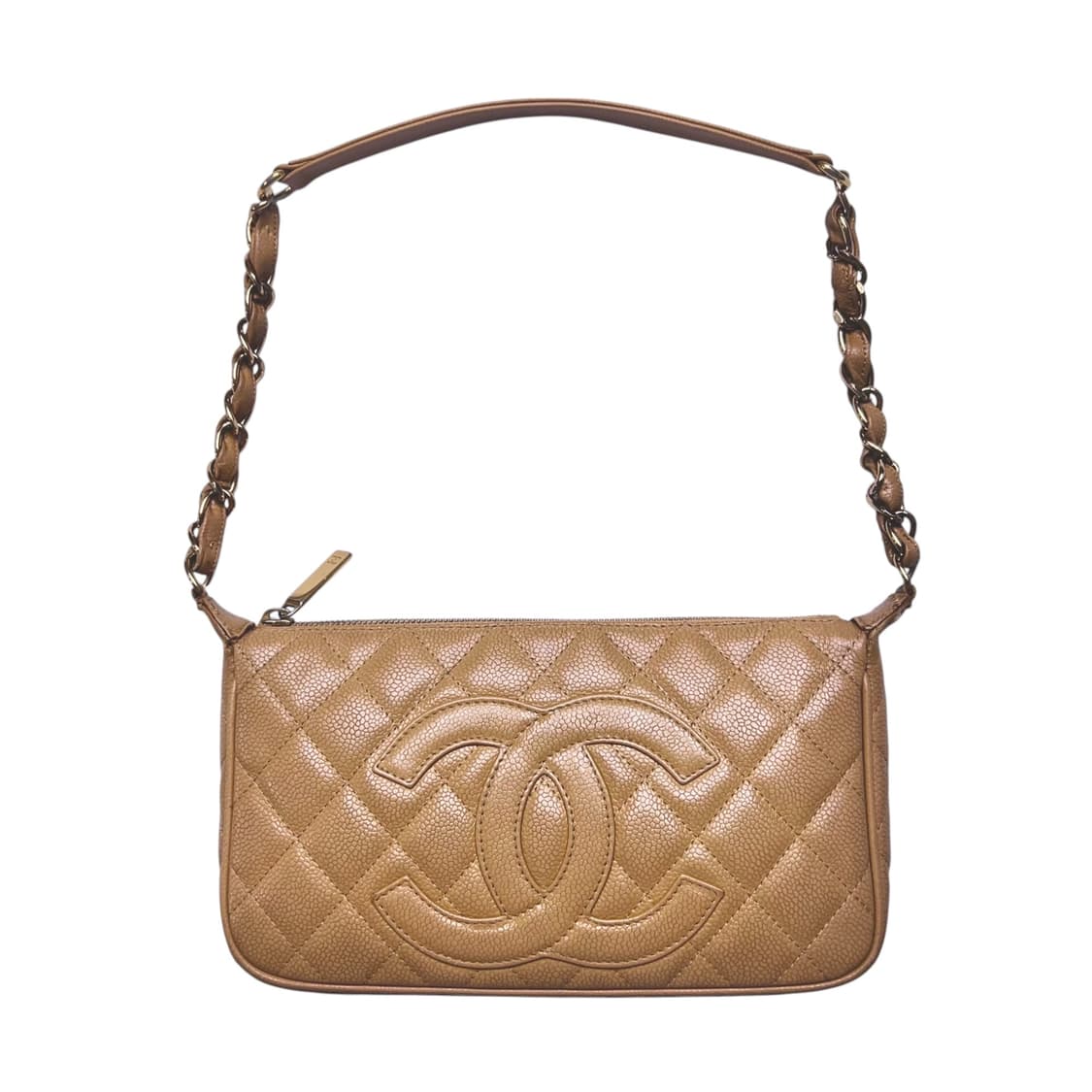 샤넬 클래식 캐비어 베이지 포쉐트 상품이미지1