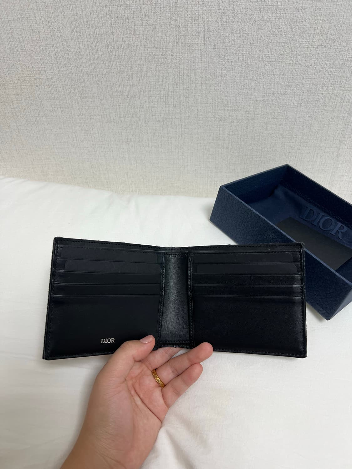 디올 오블리크 블랙 반지갑 상품이미지5