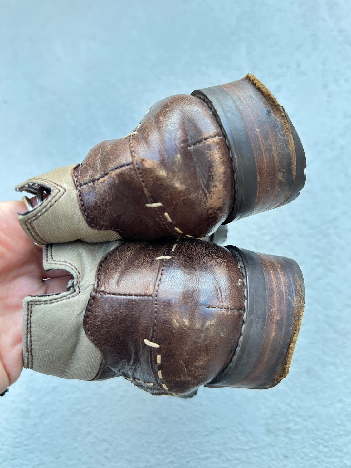 BUFFALO vintage western leather boots 상품이미지6