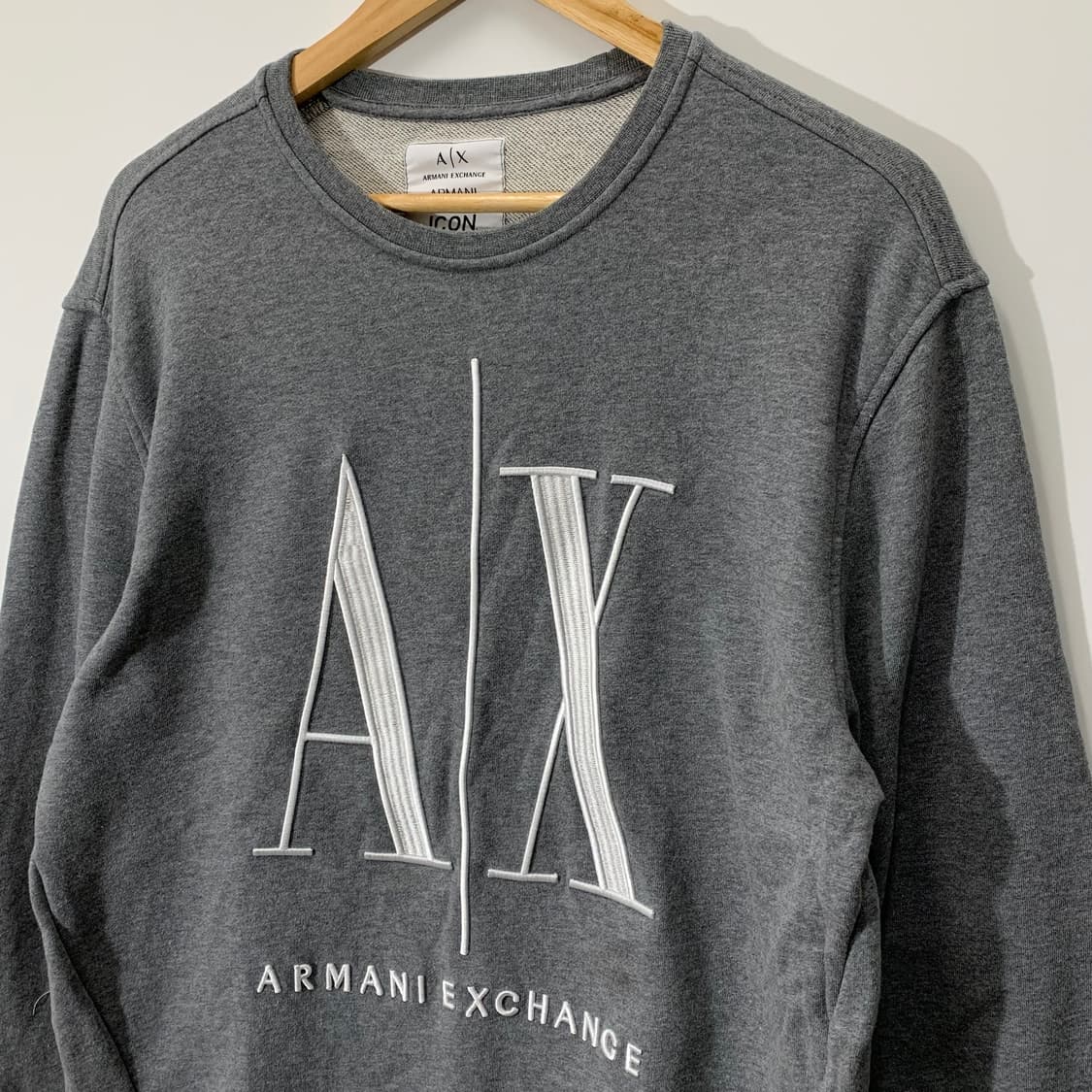 아르마니 익스체인지 자수로고 맨투맨 상품이미지2