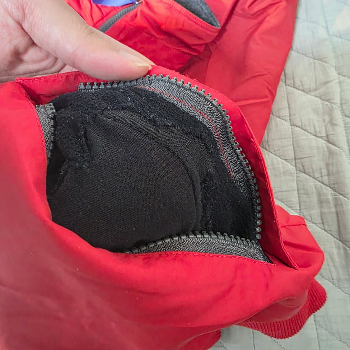 [L] 90s 리페어 USA 파타고니아 신칠라 쉴드 레드 자켓 트래쉬드 상품이미지3