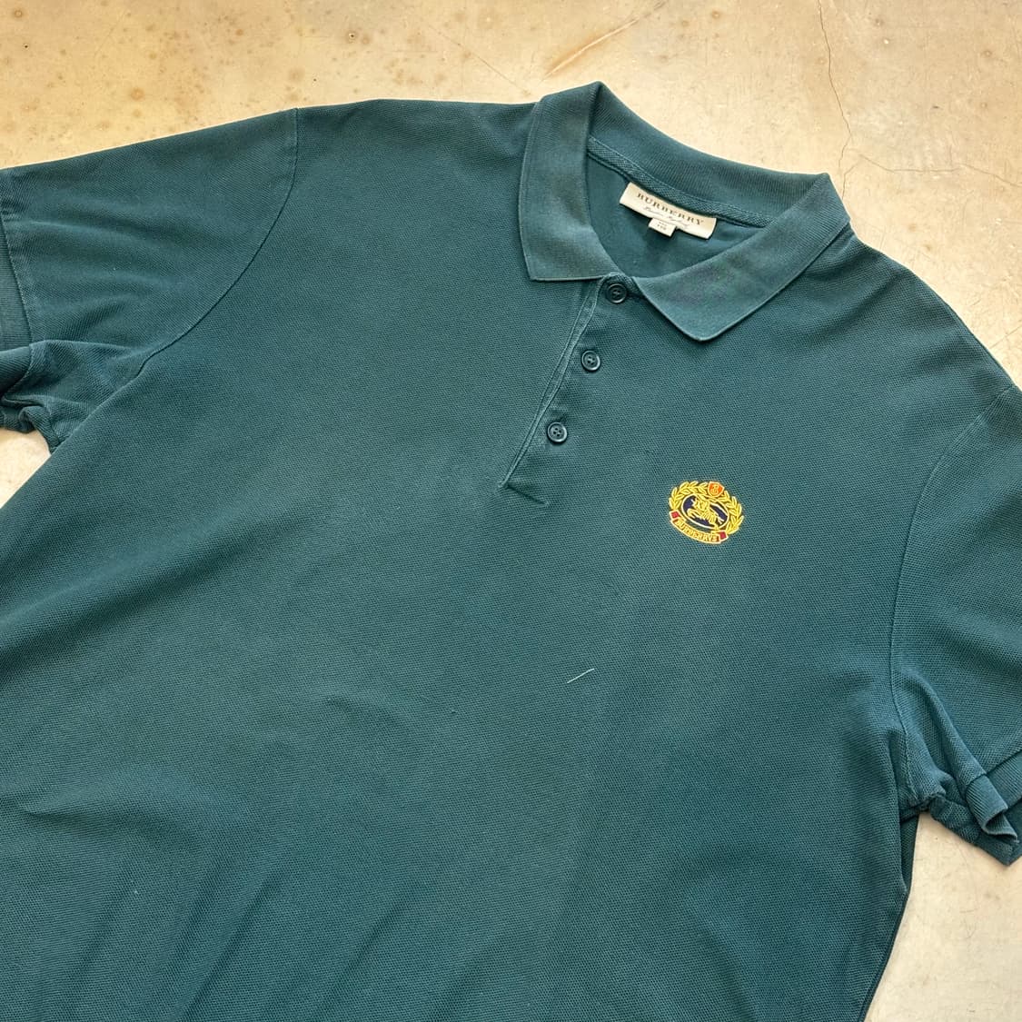 XXL 버버리 그린 카라 반팔티 상품이미지1