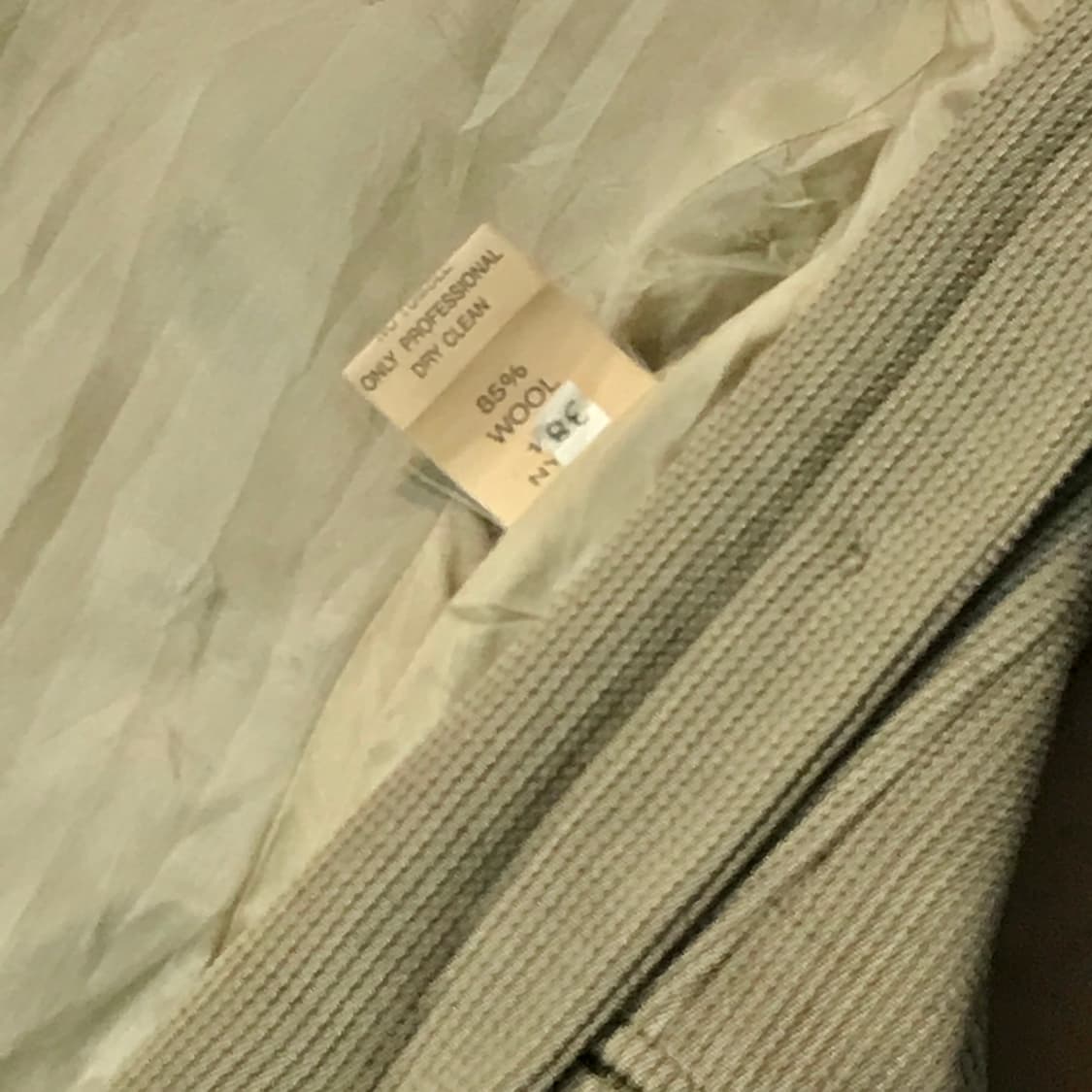 조지오 아르마니 풀버튼 와이드카라 베이지 자켓 여성 44 55 사이즈 상품이미지6
